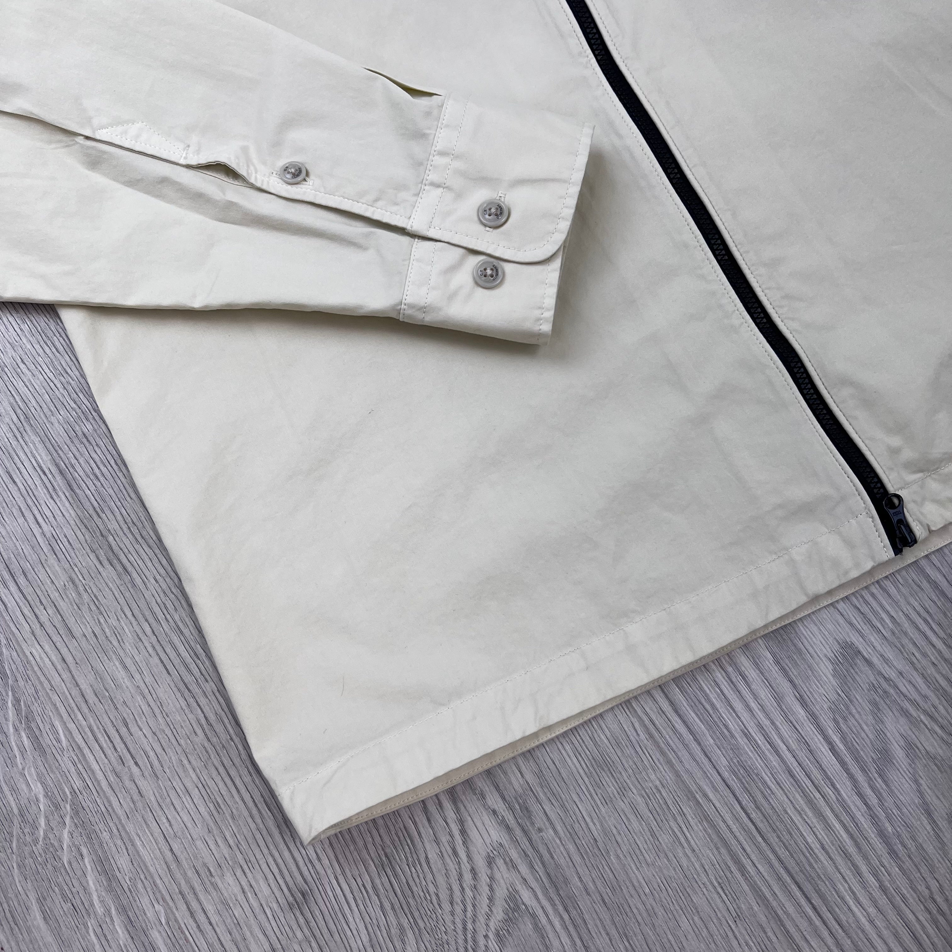 CP Company Zip Overshirt - Silver Birch