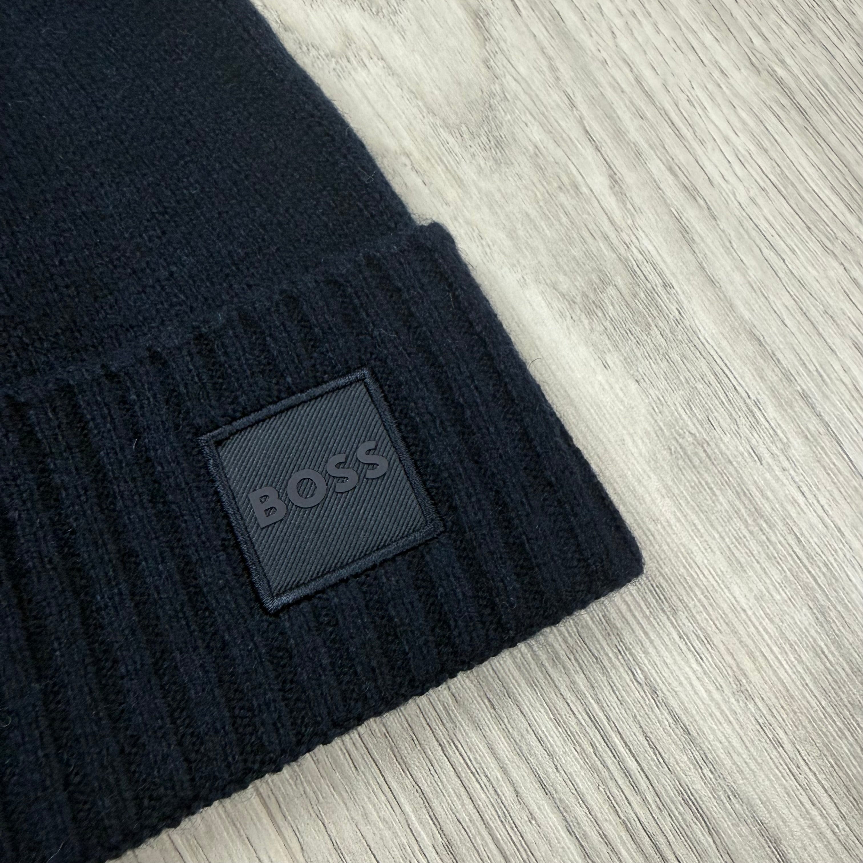 Hugo Boss 'Akaio' Beanie - Dark Blue