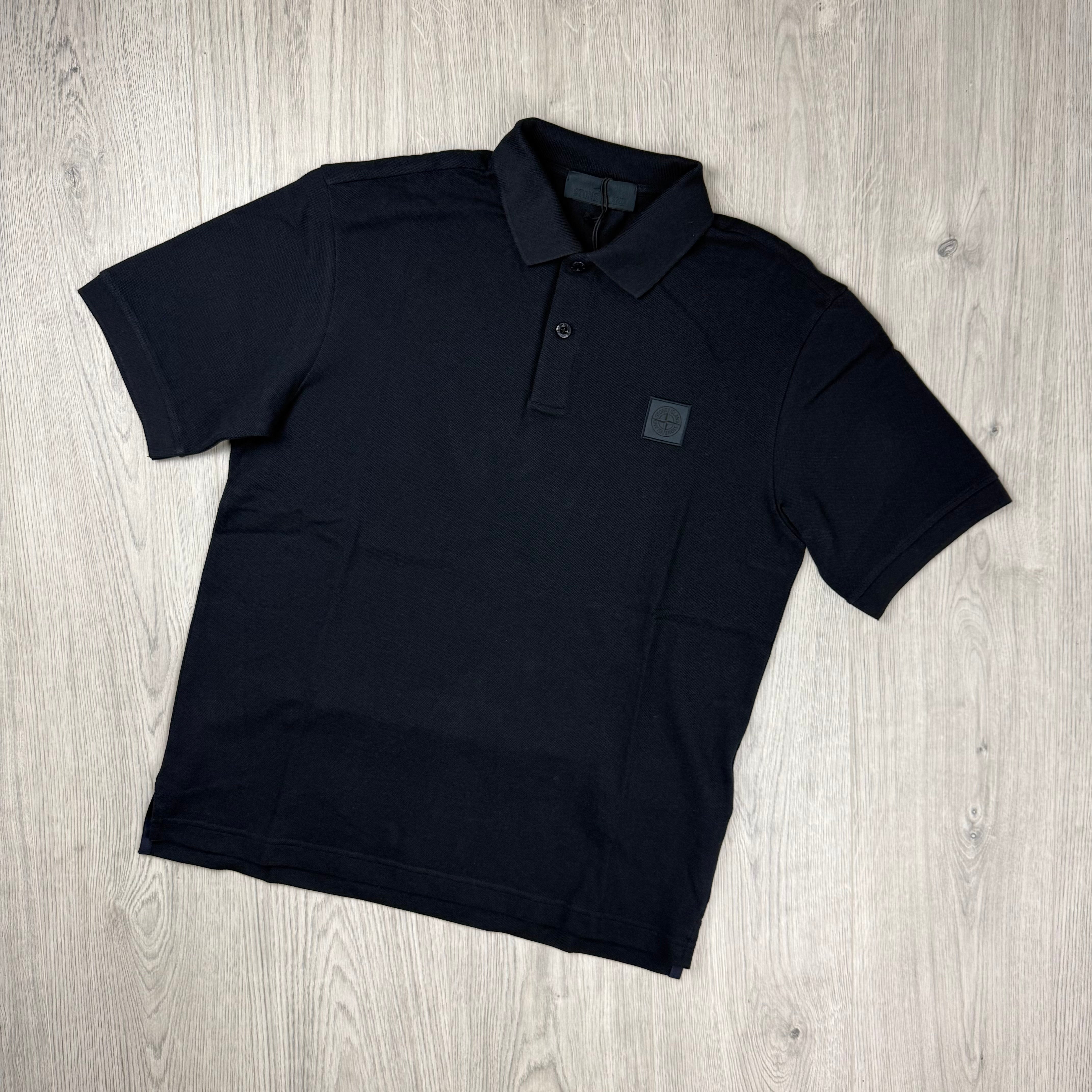 Stone Island Ghost Patch Polo Shirt - Navy