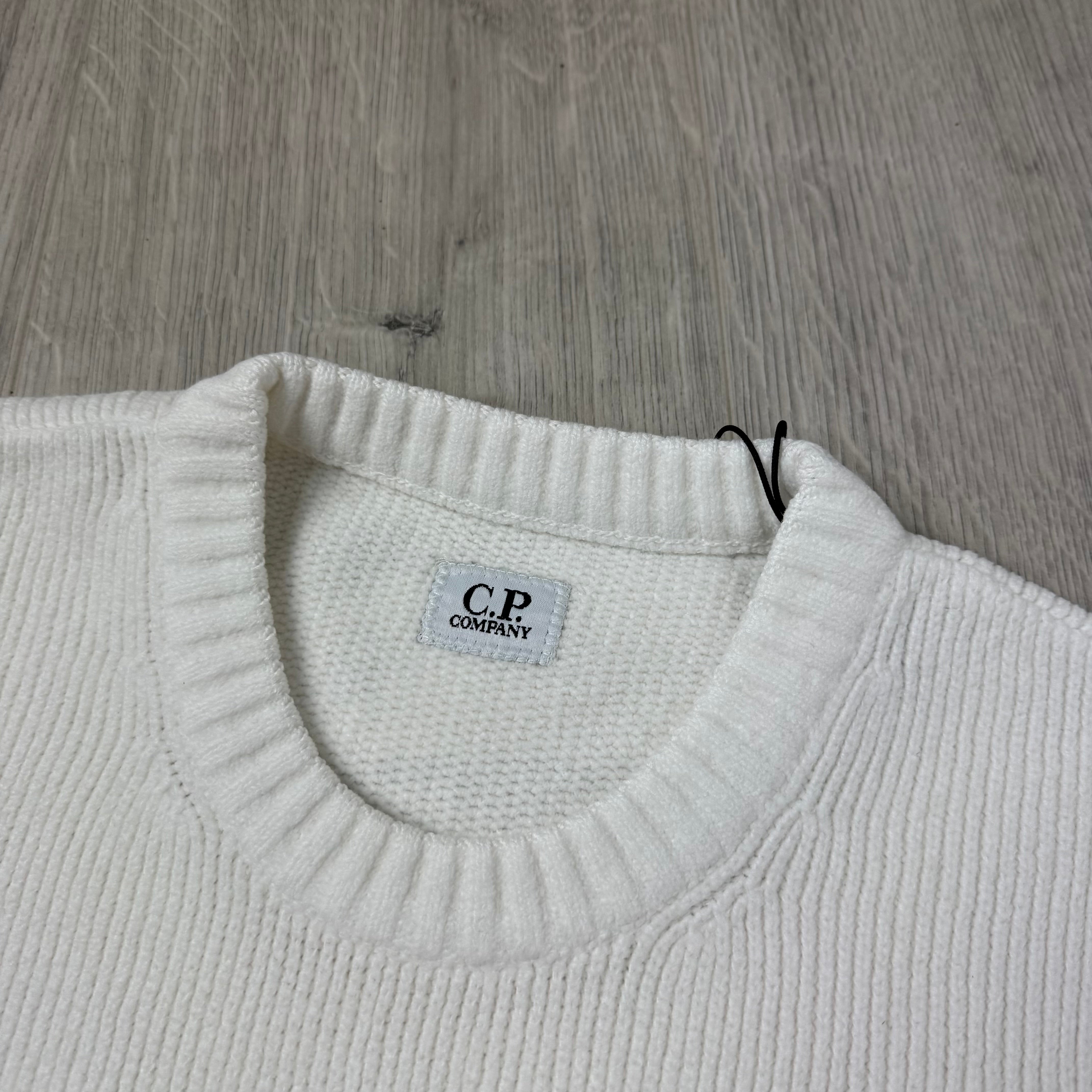 CP Company Chenille Sweatshirt - White