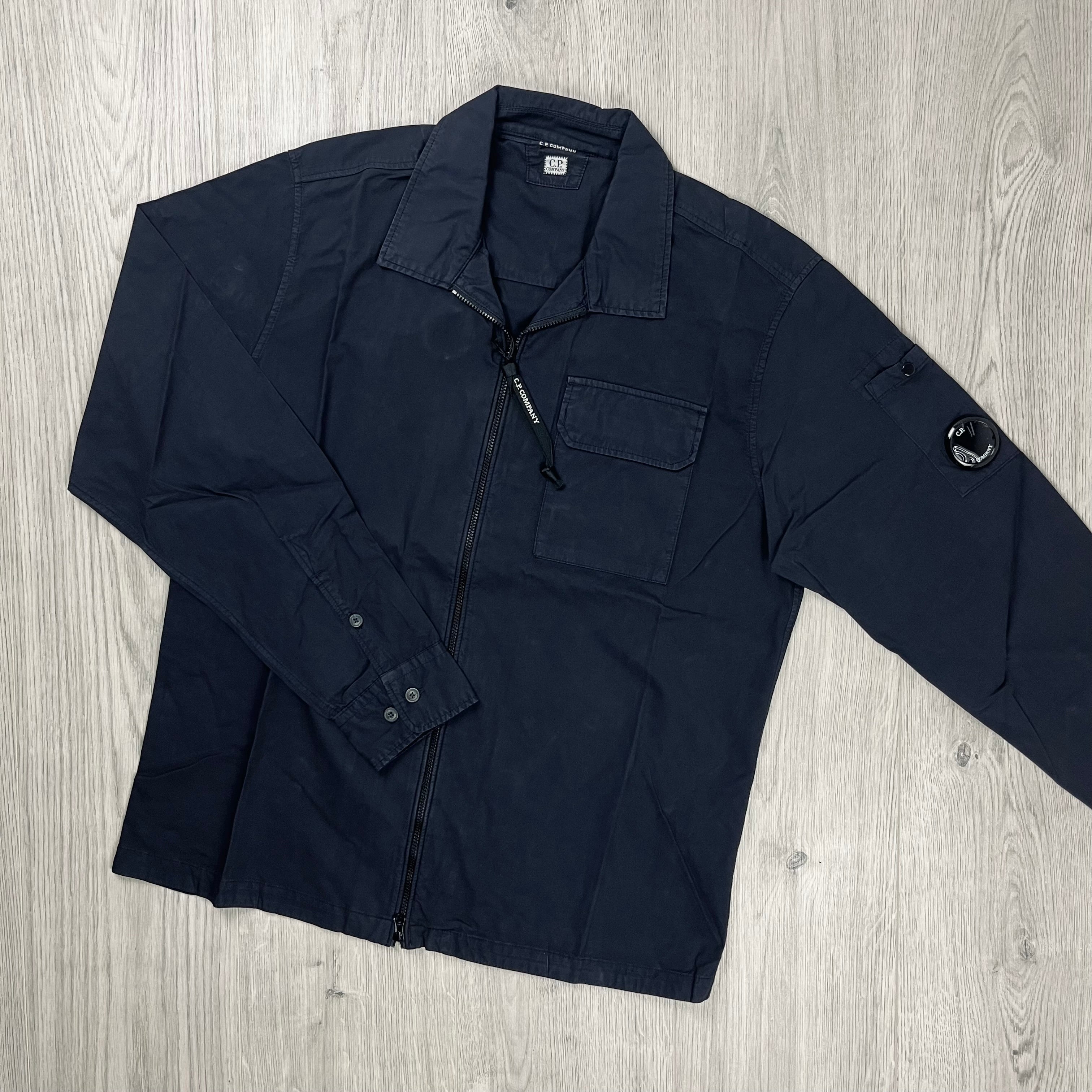 CP Company Zip Overshirt - Navy