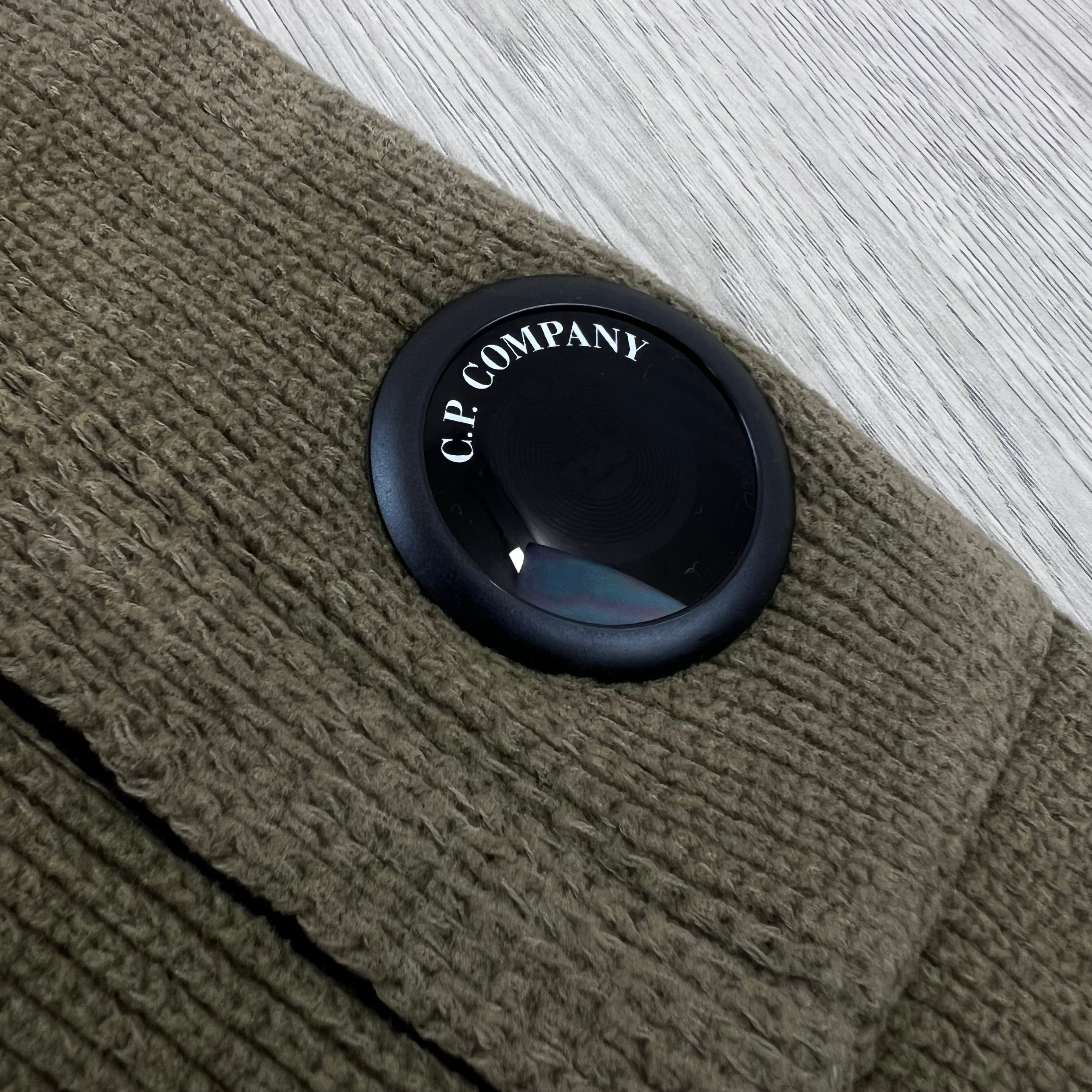 CP Company Chenille Knit Polo - Ermine