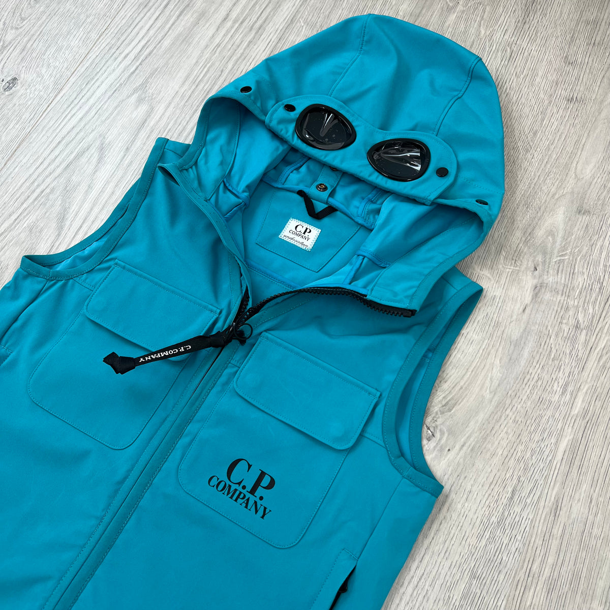CP Company Junior Shell-R Gilet - Tile Blue