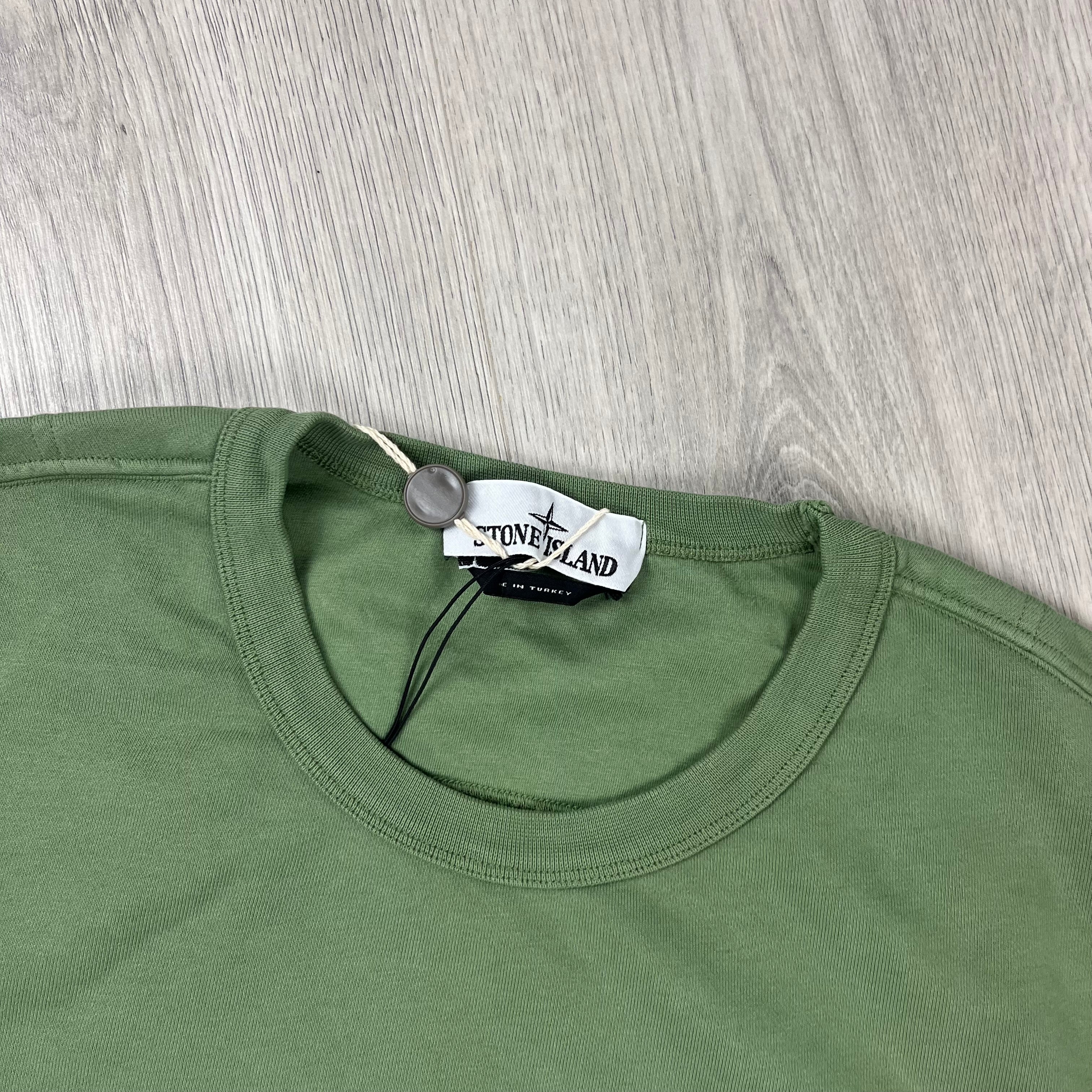 Stone Island Dyed Sweatshirt - Sage Green