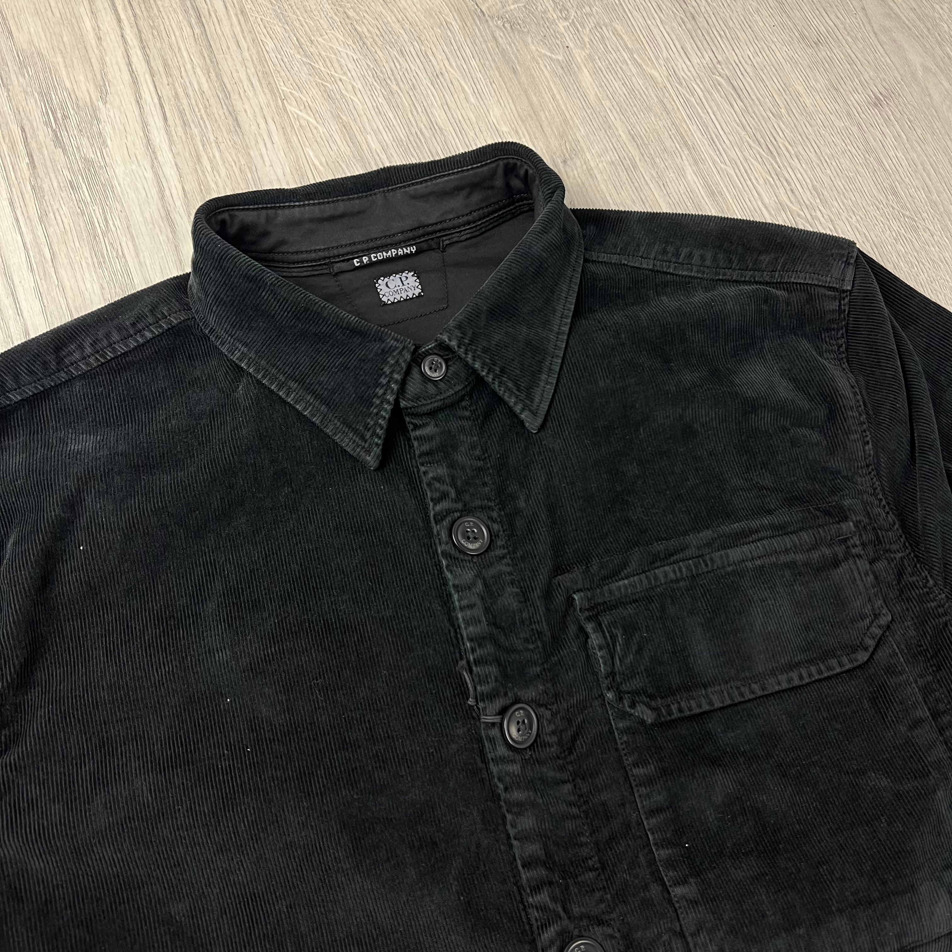CP Company Corduroy Overshirt - Black
