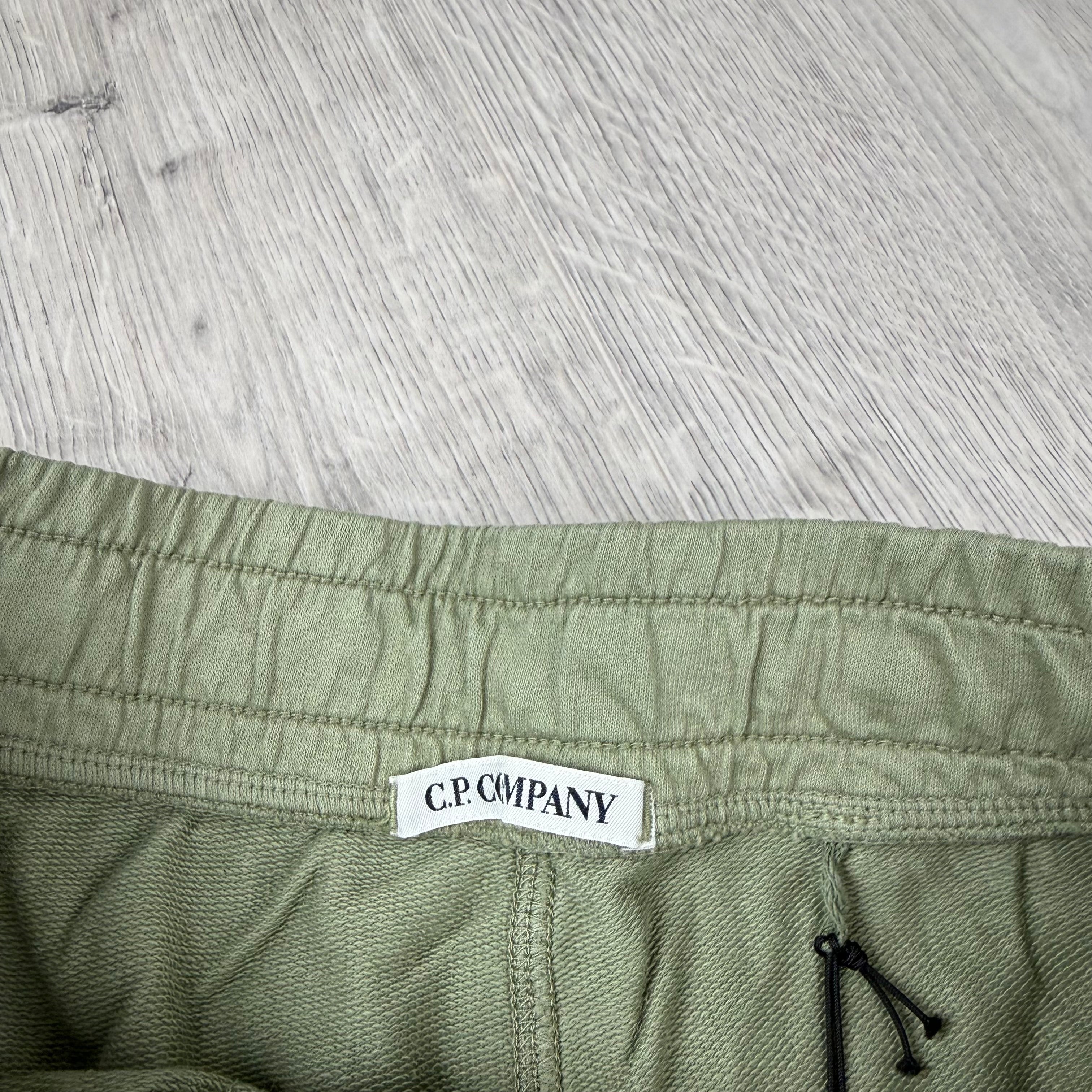 CP Company Jersey Shorts - Moss Grey