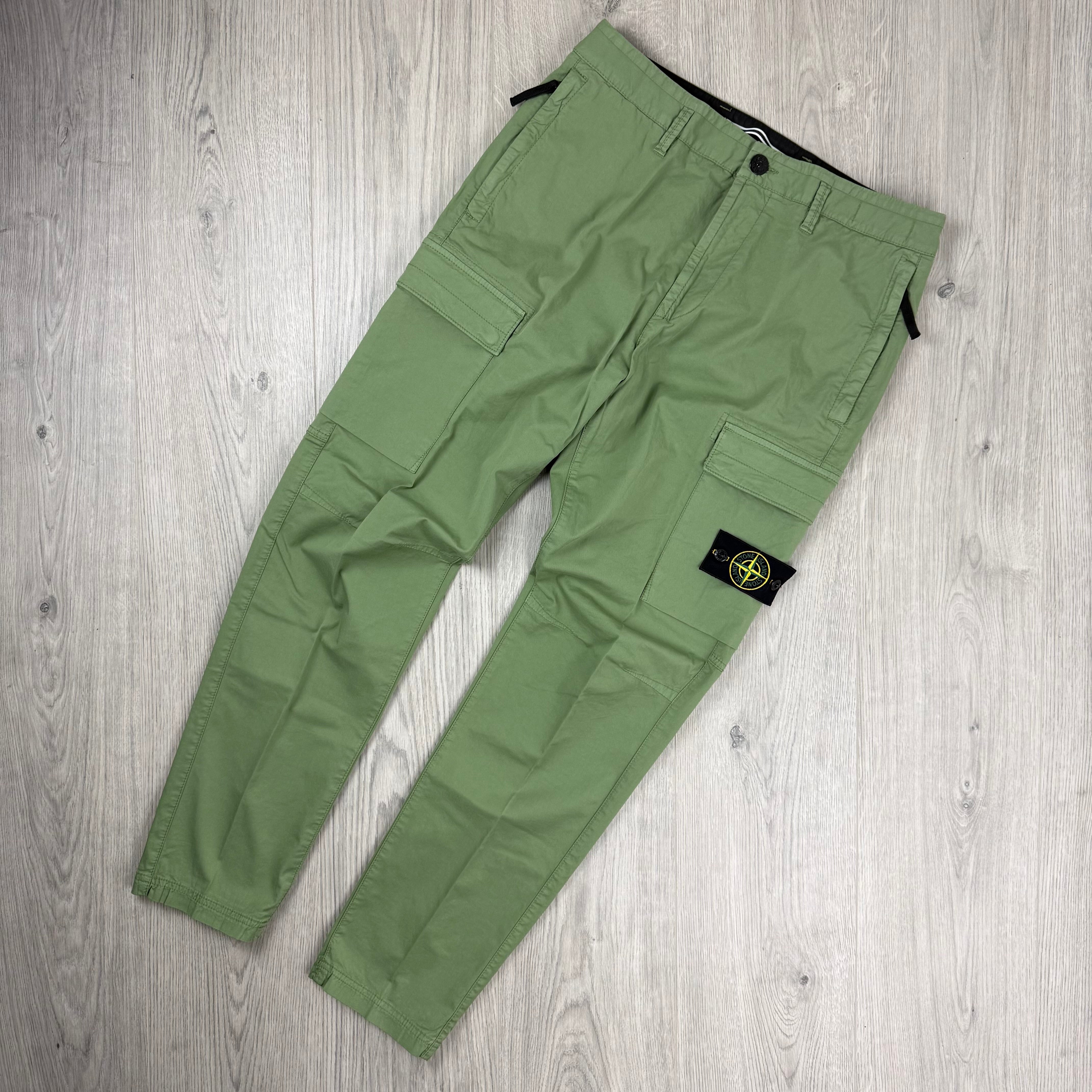 Stone Island Supima Cargo Trousers - Sage