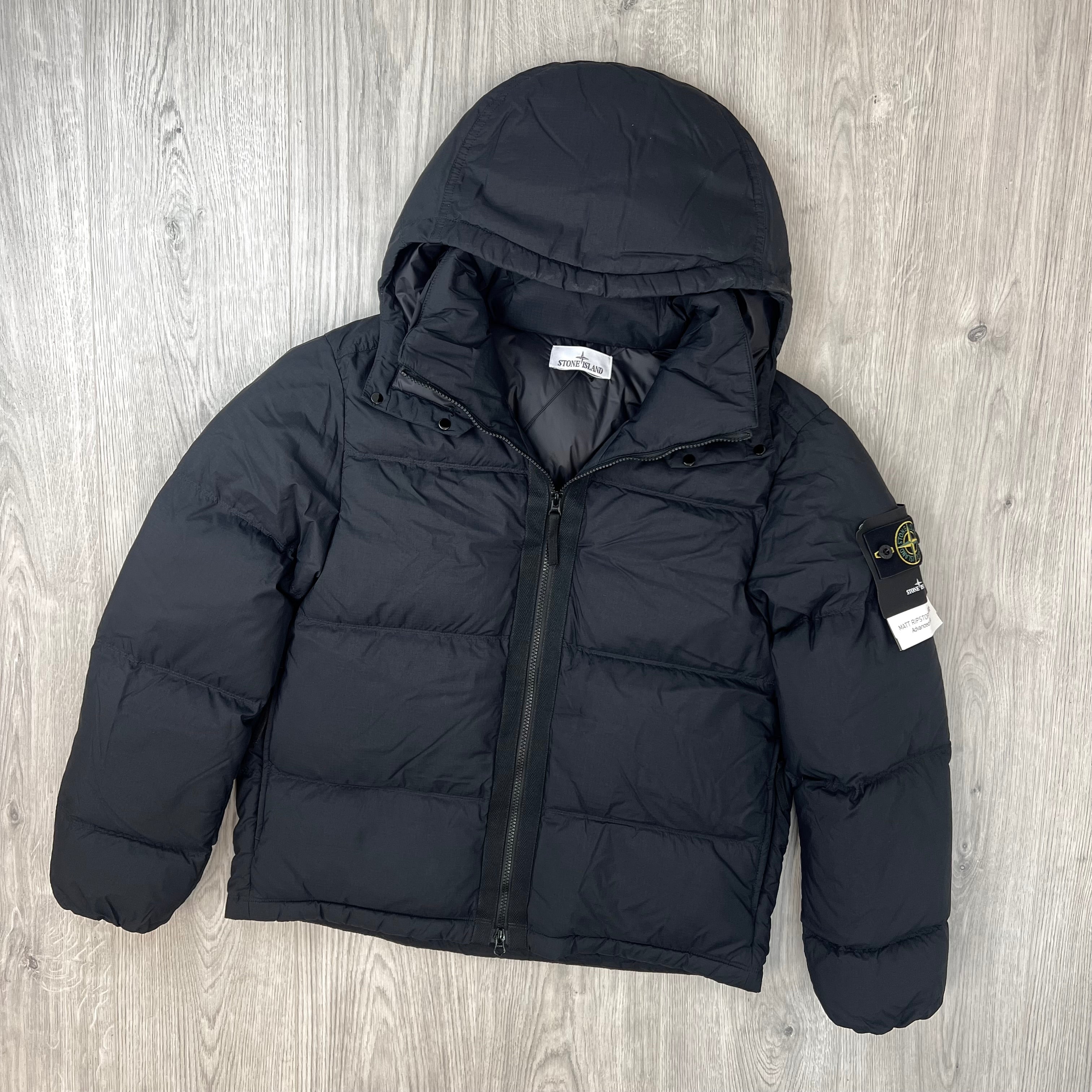 Stone Island Ripstop Down Jacket - Black