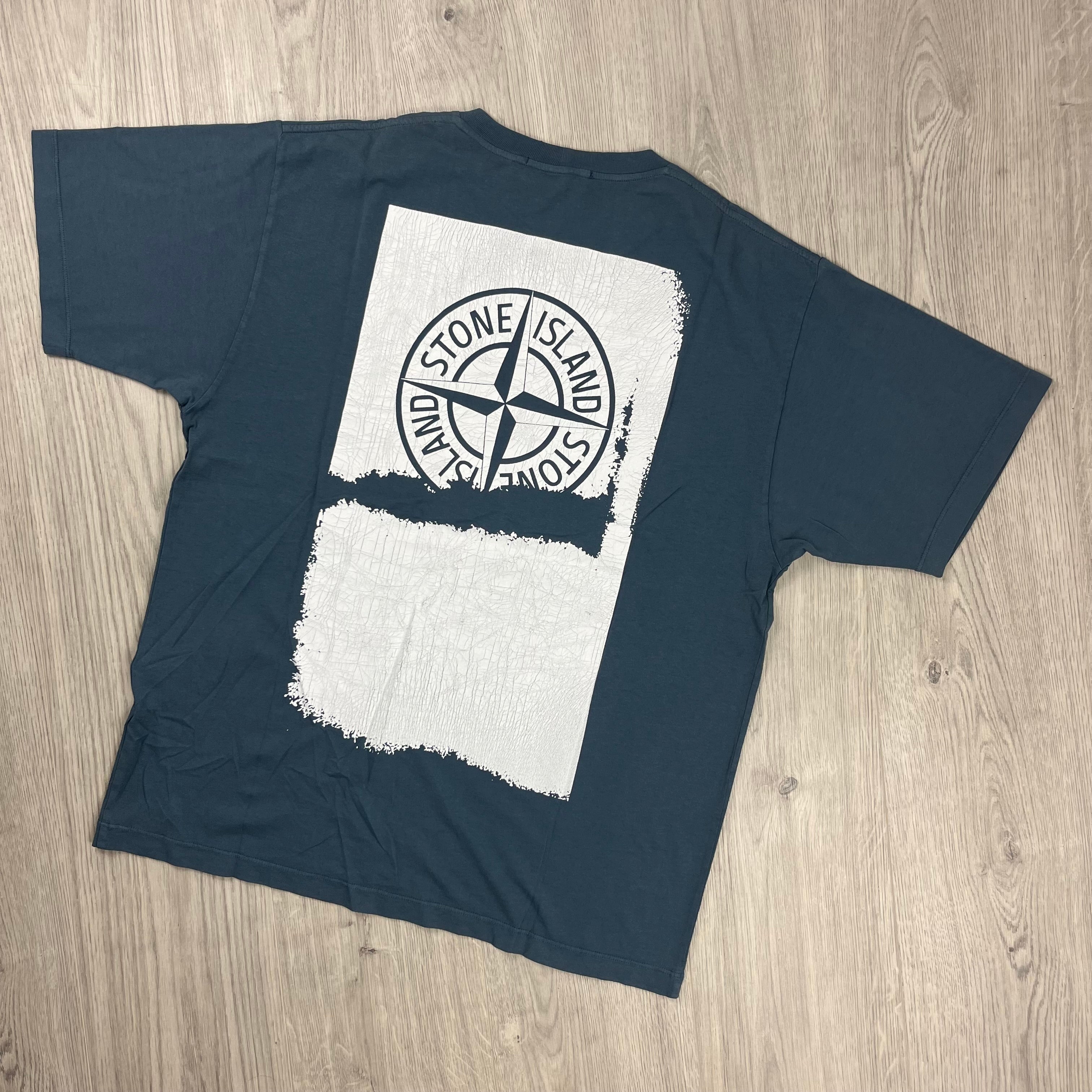 Stone Island Printed T-Shirt - Avio Blue