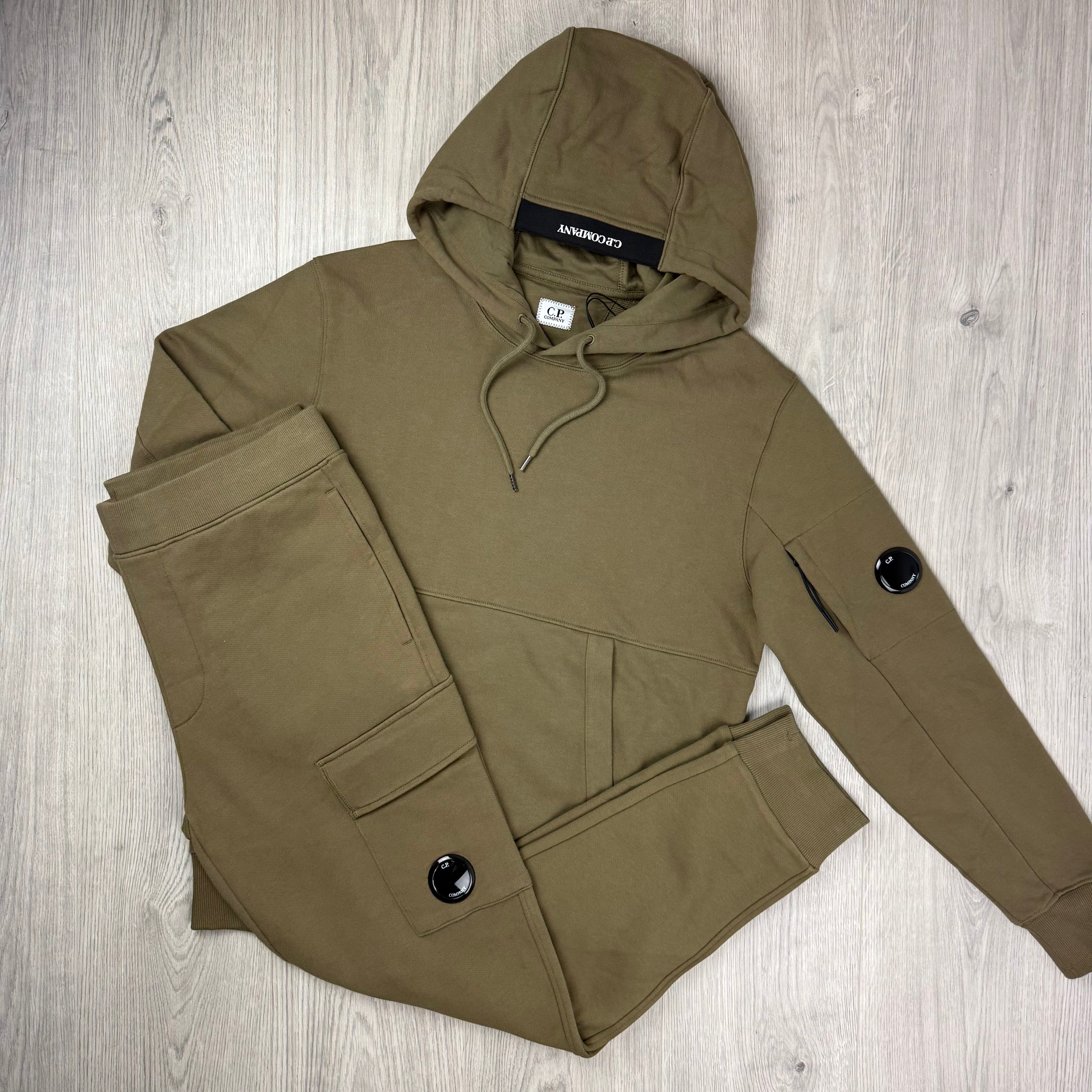 CP Company Raised Fleece Tracksuit - Butternut