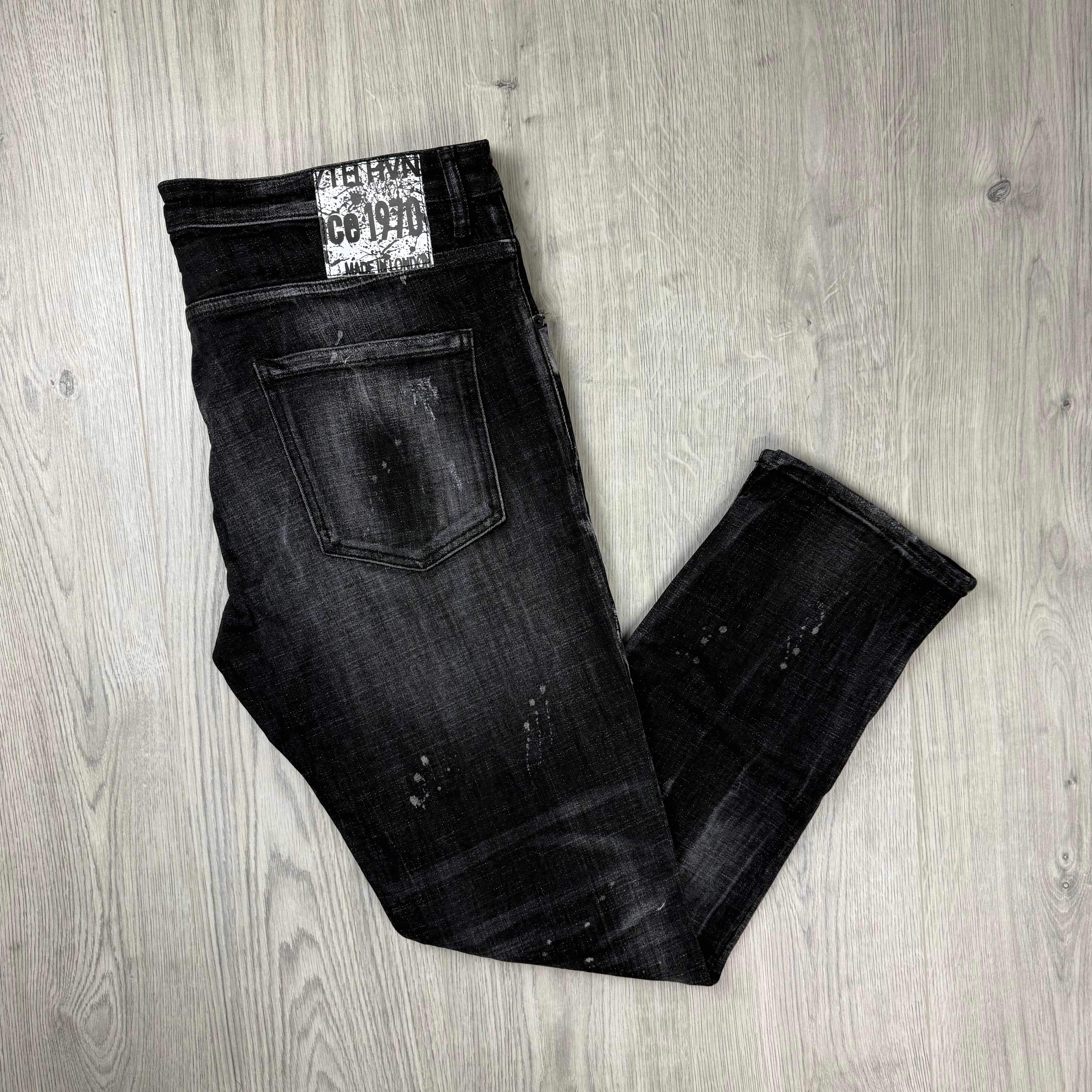 7TH HVN Slim Jeans - Black