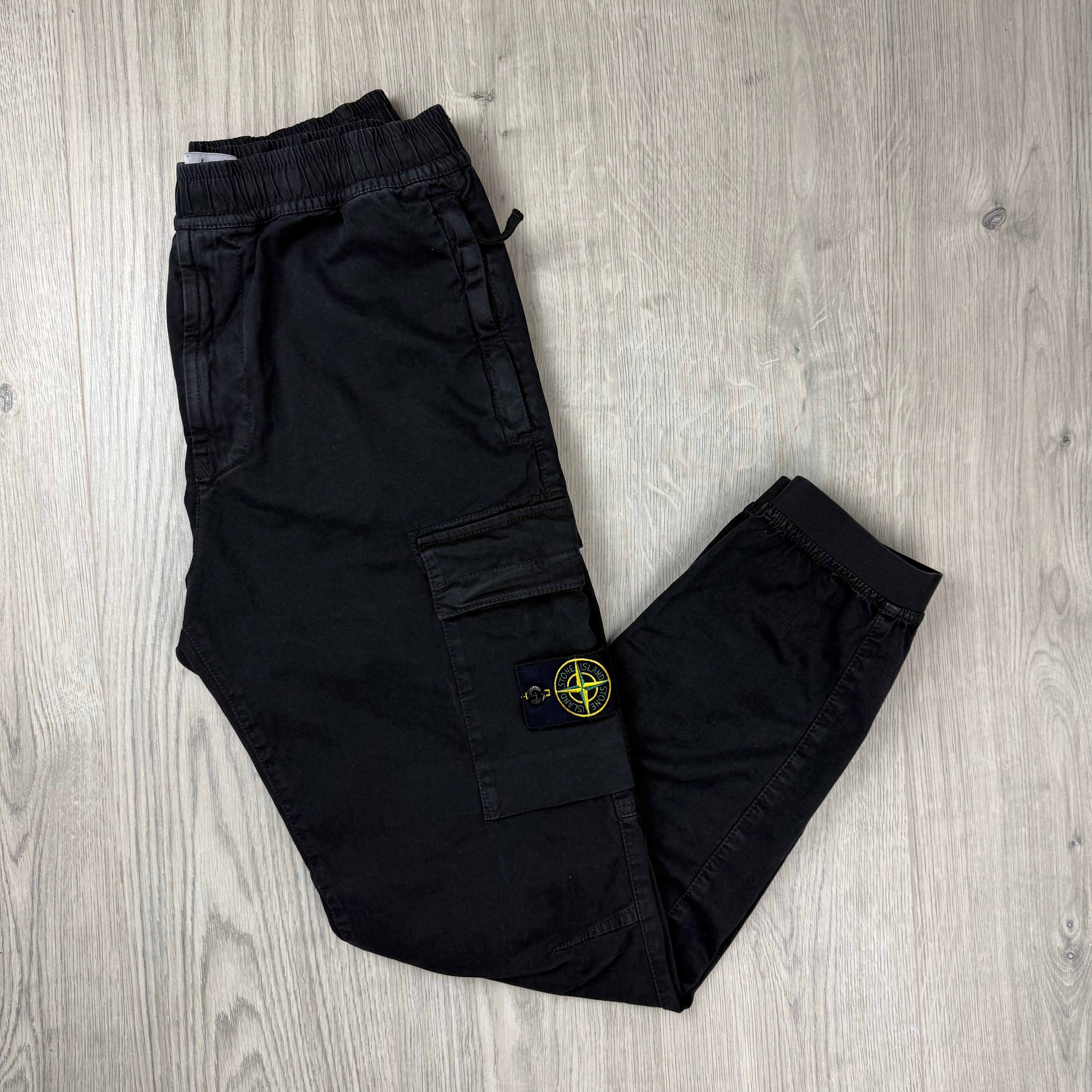 Stone Island Cargo Trousers - Black