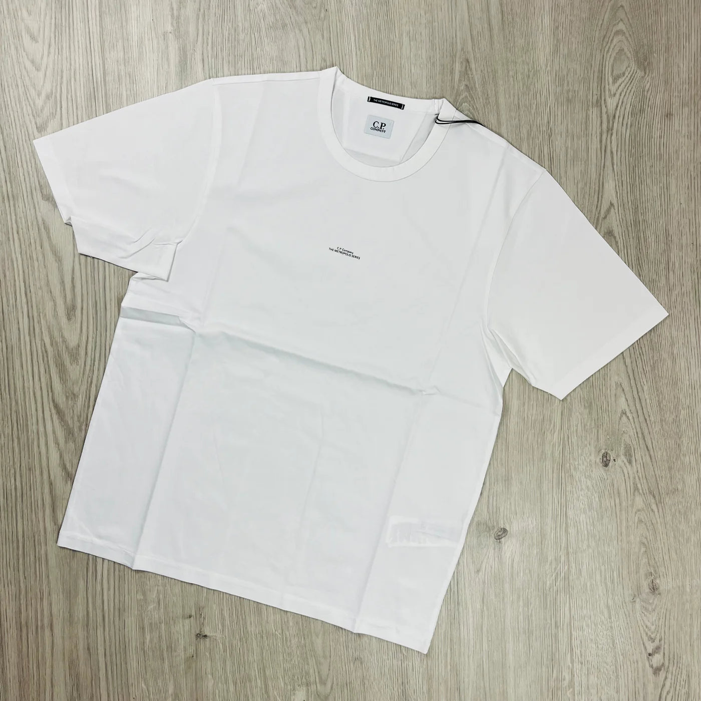 CP Company Metropolis Series T-shirt in a white. On sale at Open Attire.