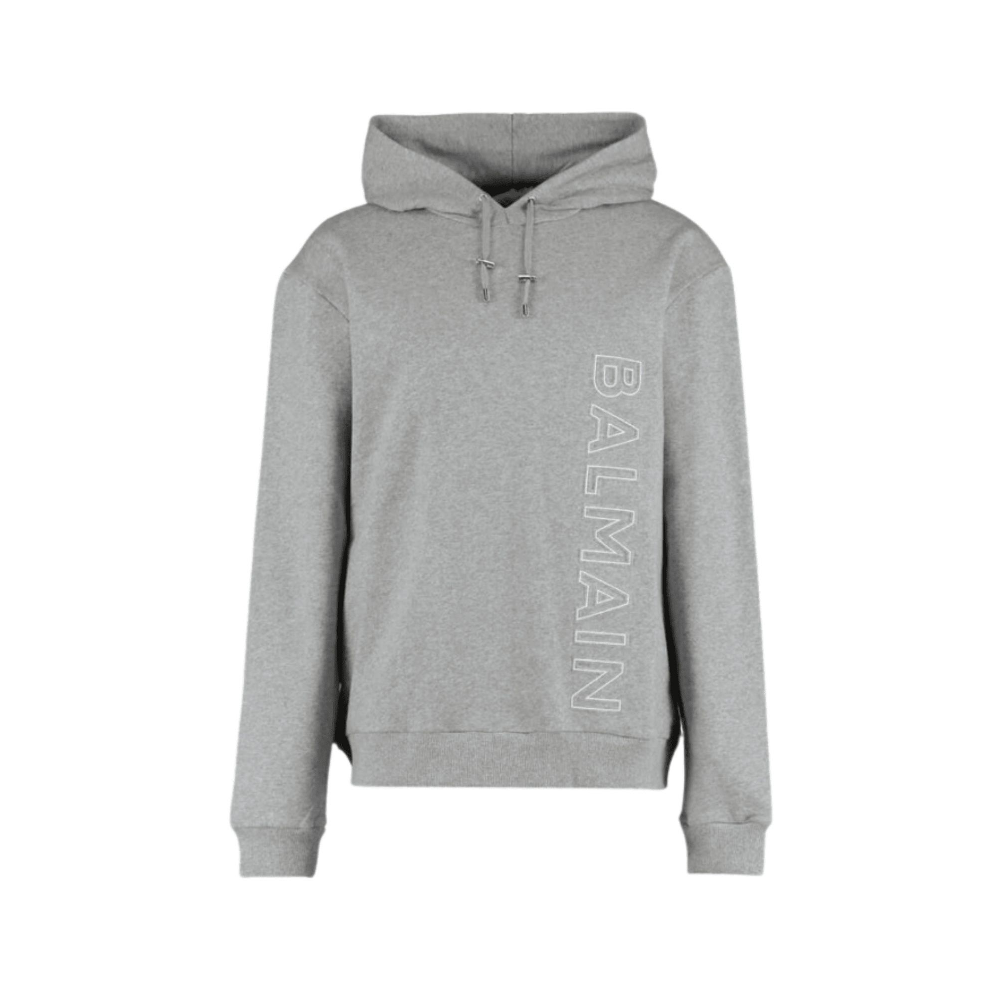 Balmain Embossed Hoodie - Grey