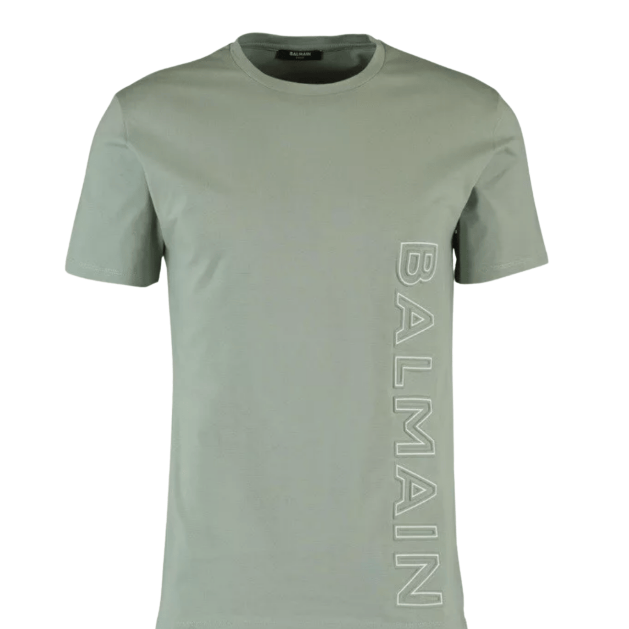 Balmain Embossed T-Shirt - Sage