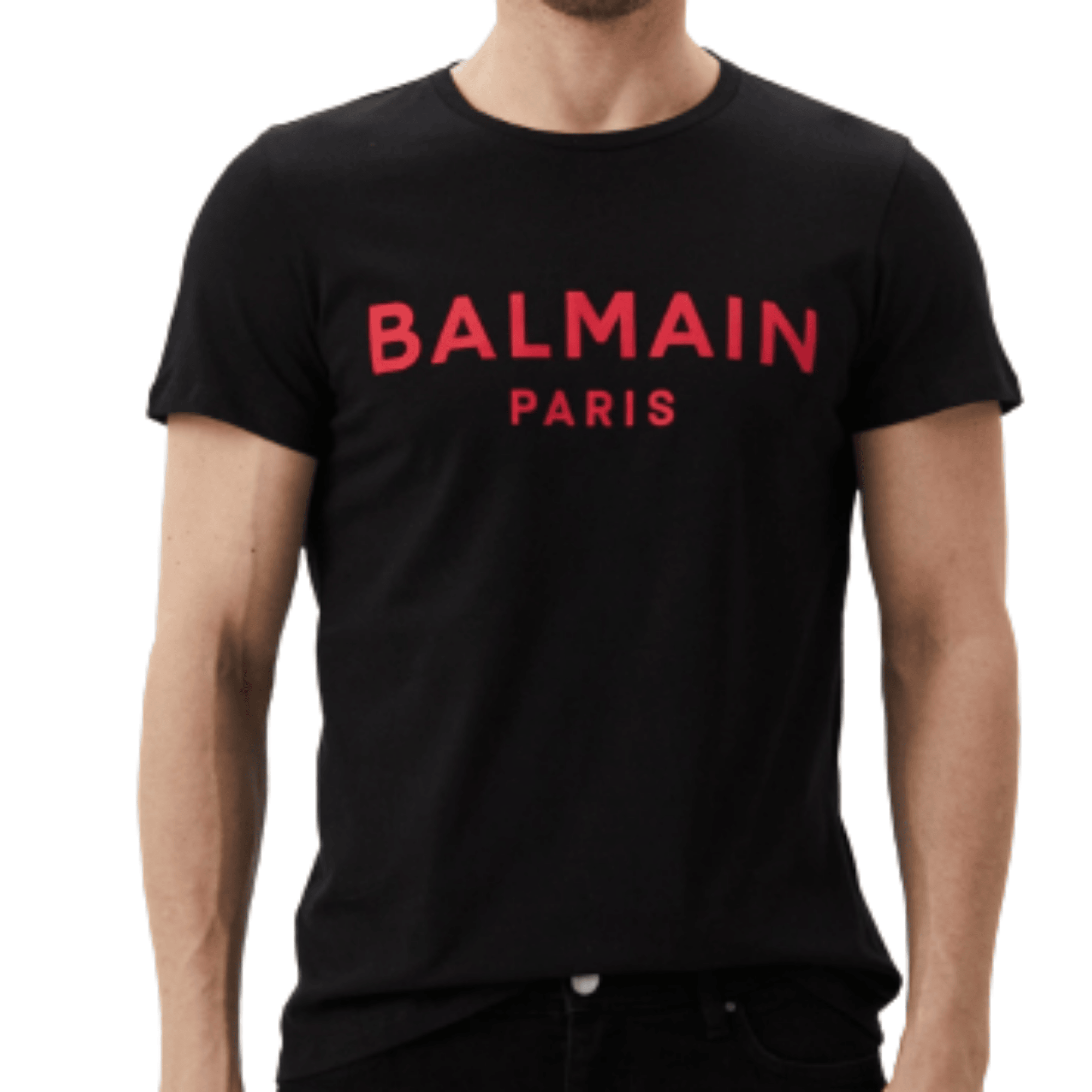 Balmain Printed T-Shirt- Black