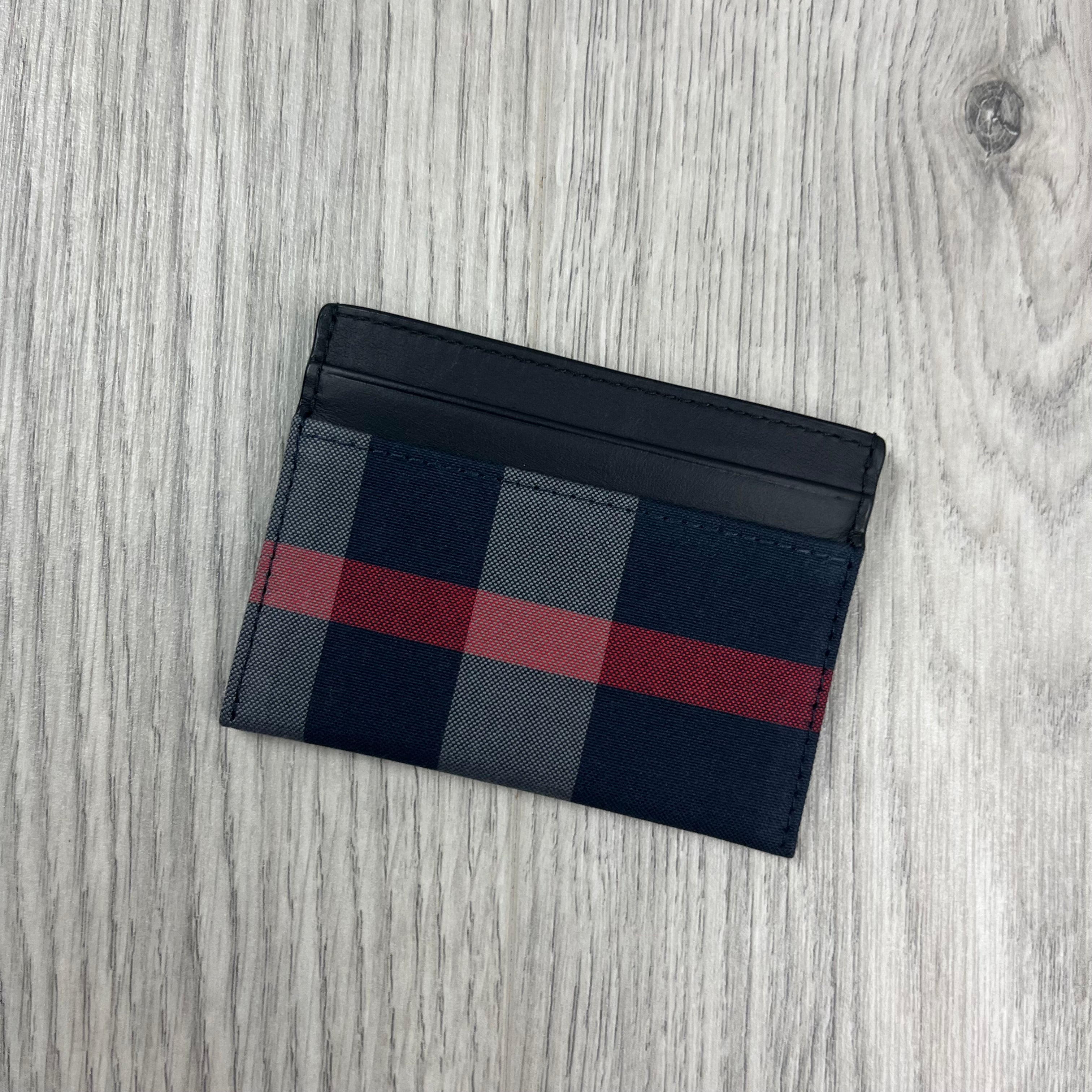 Burberry 'Sandon'Cardholder in Navy Blue. On sale at Open Attire.