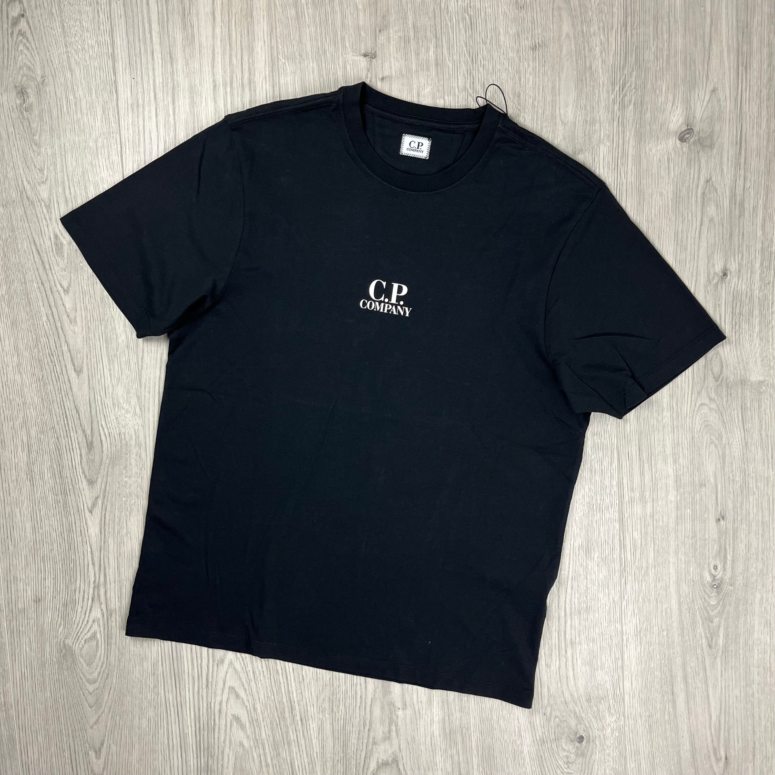 CP Company Bold Sailor T-Shirt in Black. On sale at Open Attire.