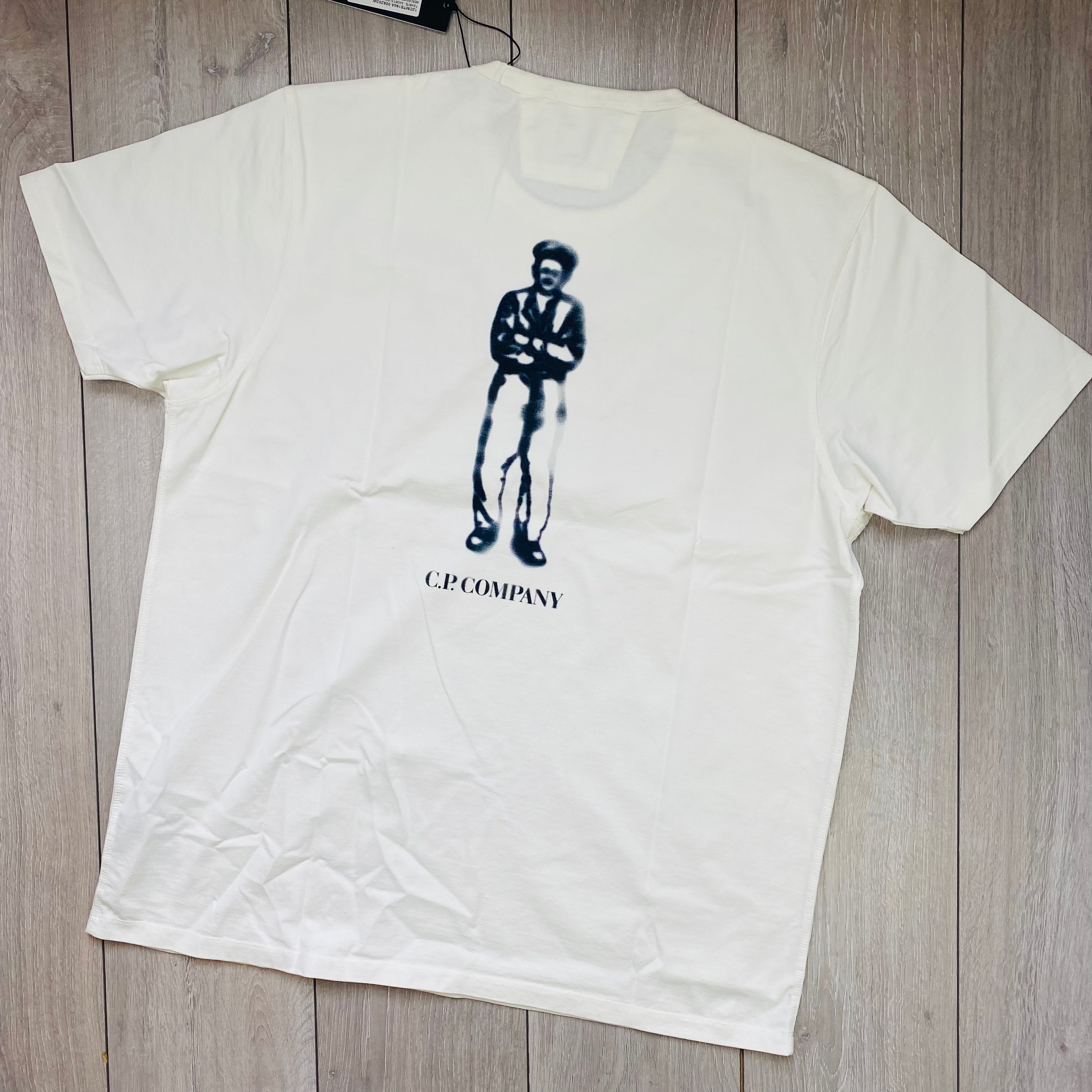 CP Company 30/2 British Sailor T-Shirt in Gauze White. On sale at Open Attire.