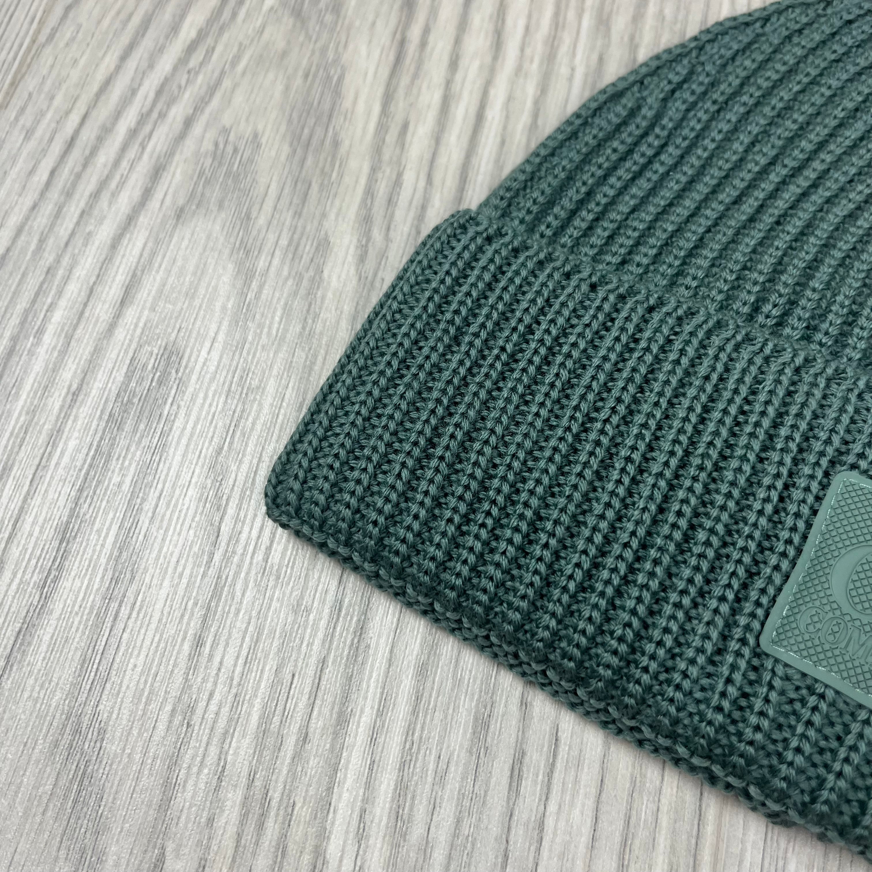 Men's CP Company Metropolis Series Beanie in Vibrant Green. On sale at Open Attire.