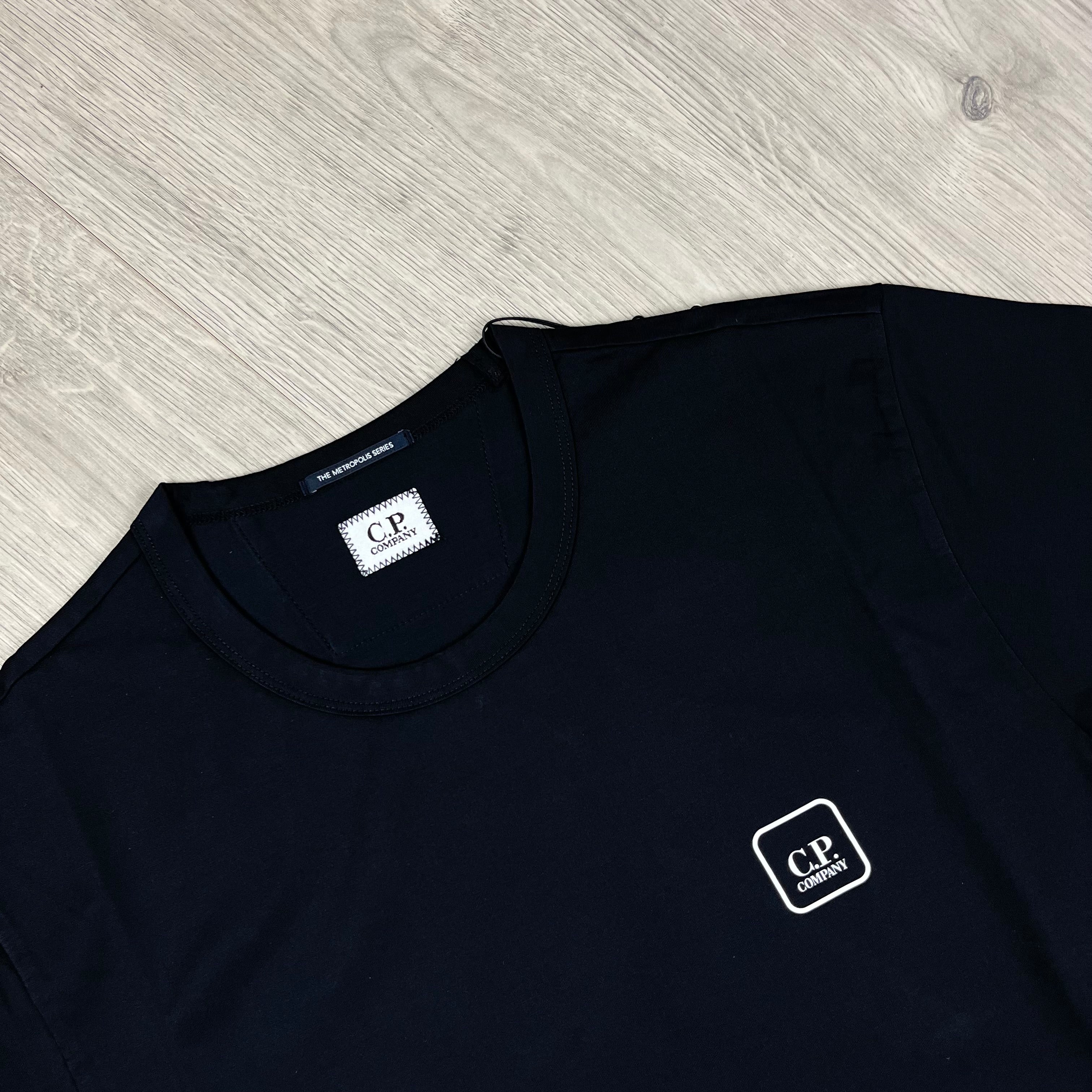 CP Company Metropolis Series T-Shirt in Black. On sale at Open Attire.