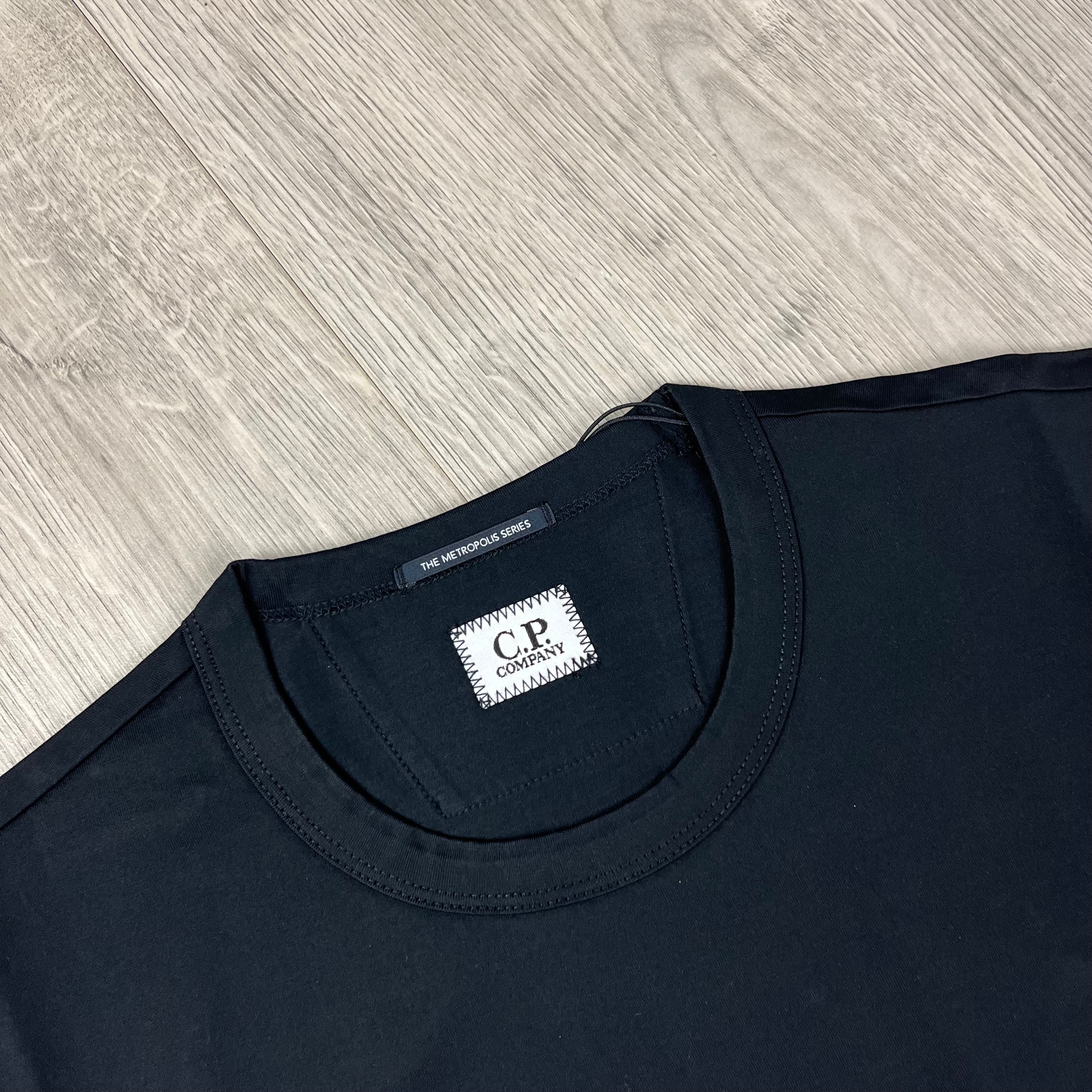 CP Company Metropolis Series T-Shirt in Black. On sale at Open Attire.