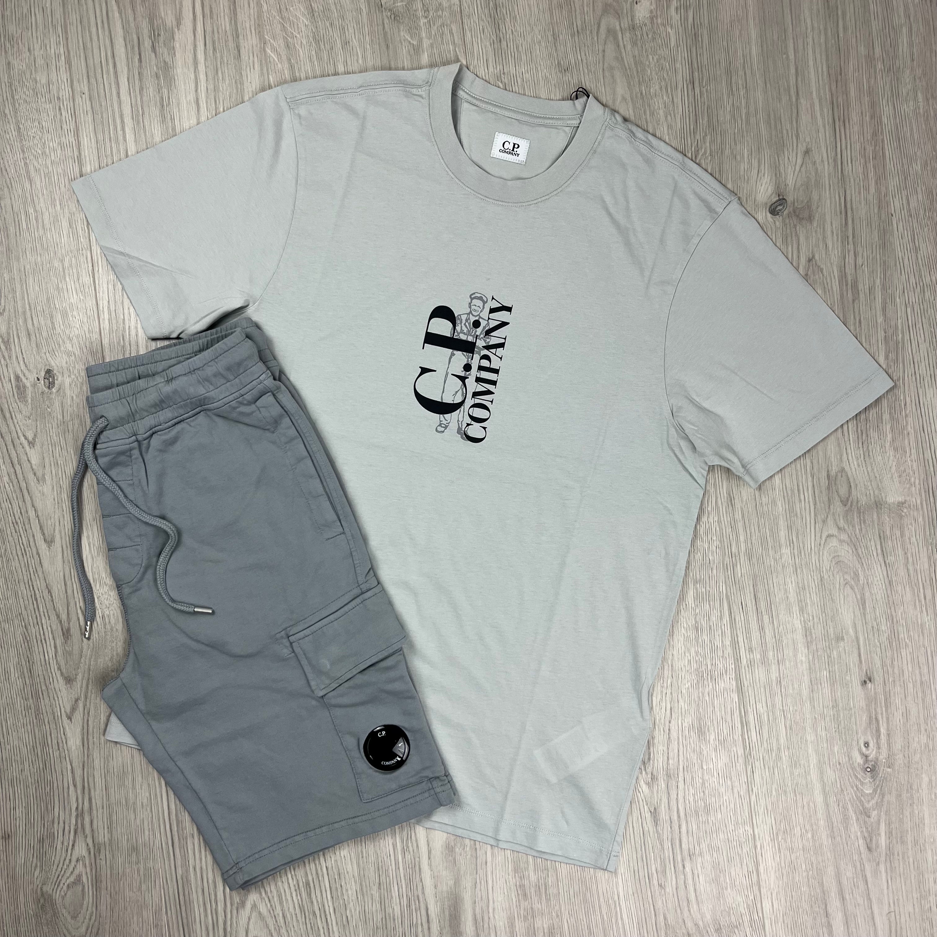 CP Company Set in Blue Fox and Shadow Grey. On sale at Open Attire.