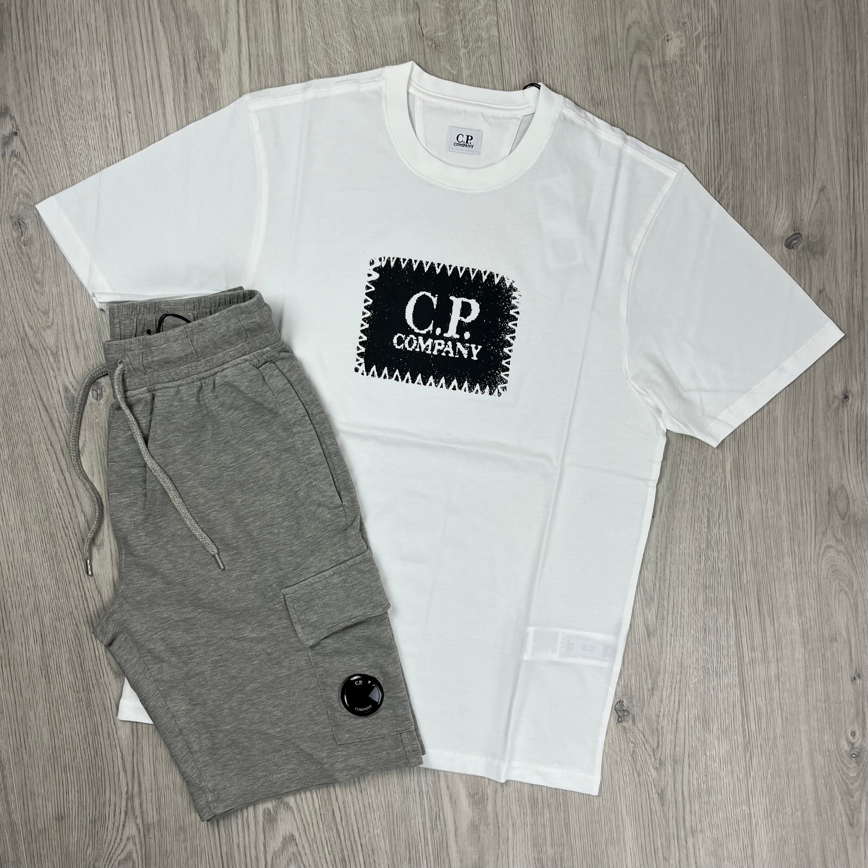 CP Company Set in White and Grey. On sale at Open Attire.