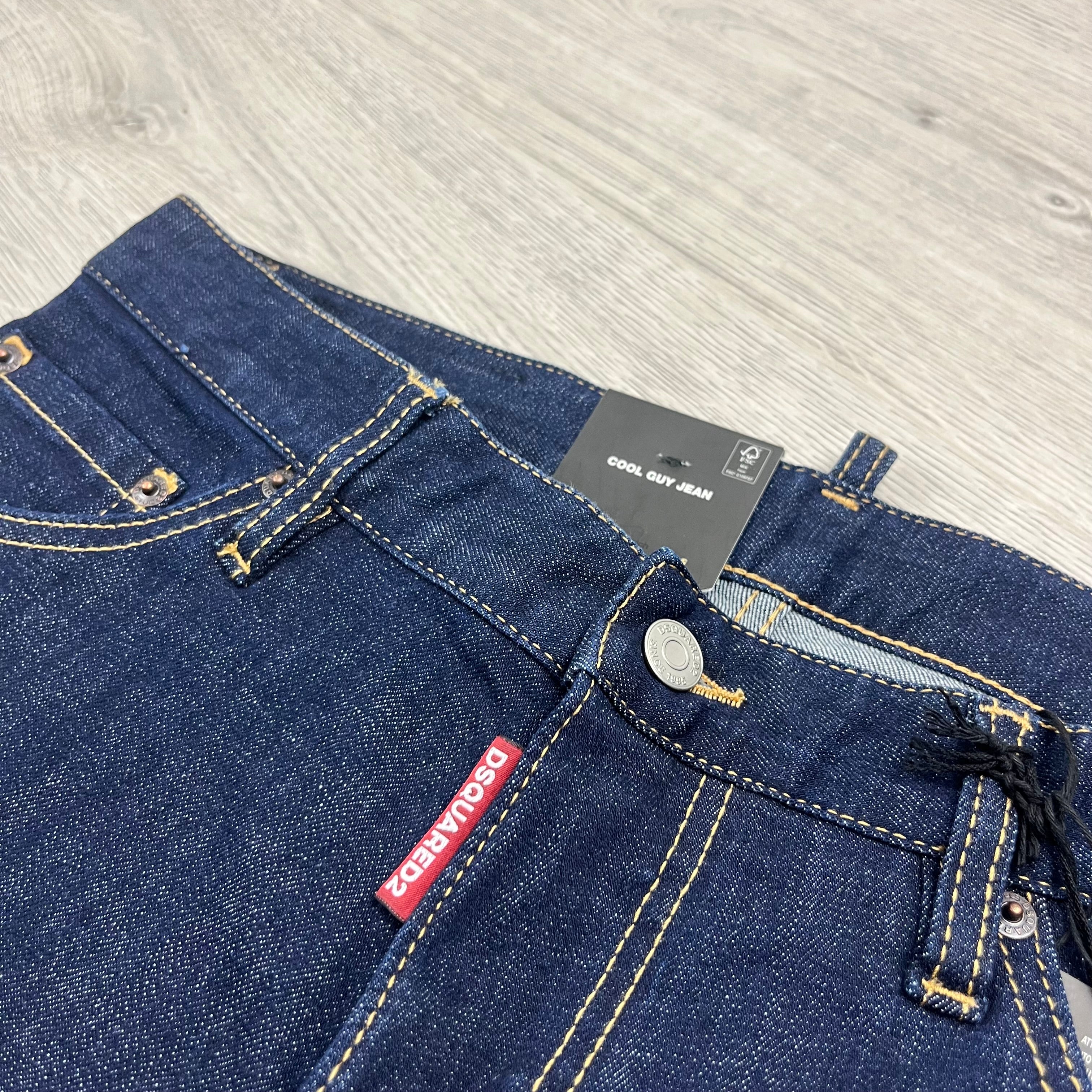 DSQUARED2 Cool Guy Jeans in blue denim. On sale at Open Attire.