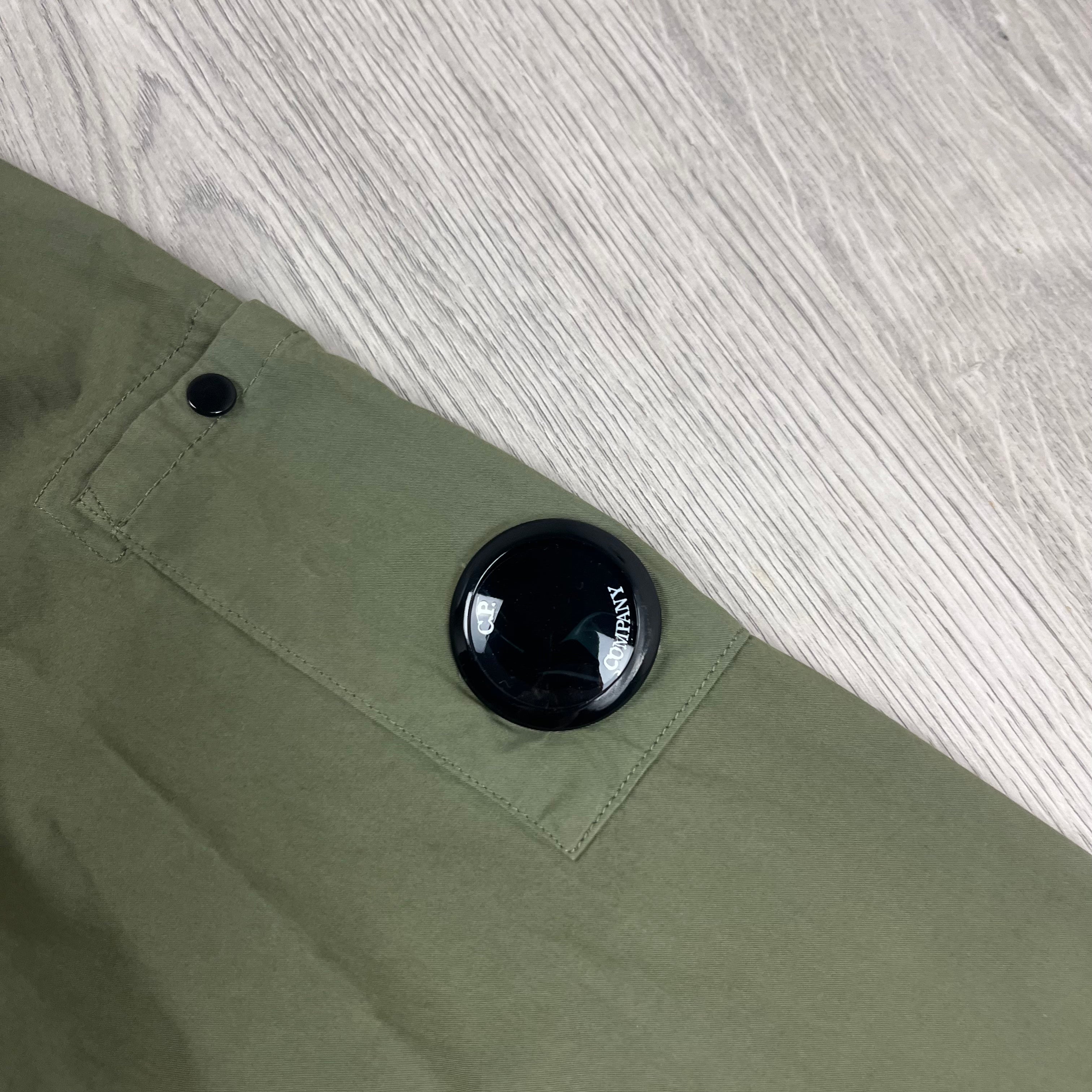 CP Company Zip Overshirt - Bronze Green