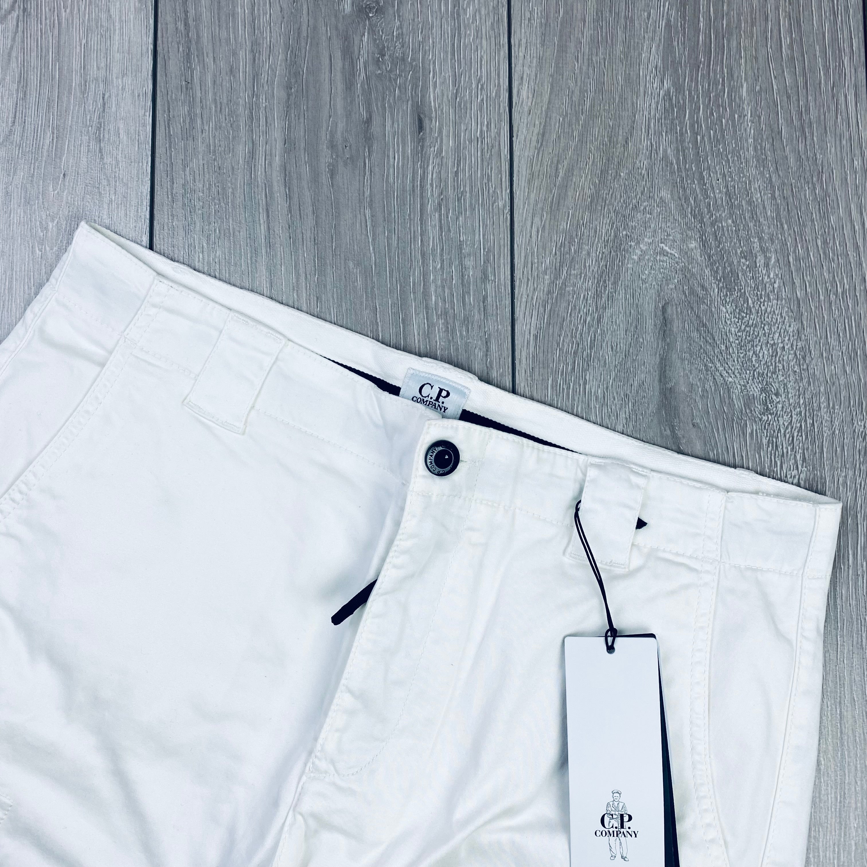 CP Company Cargo Shorts - White