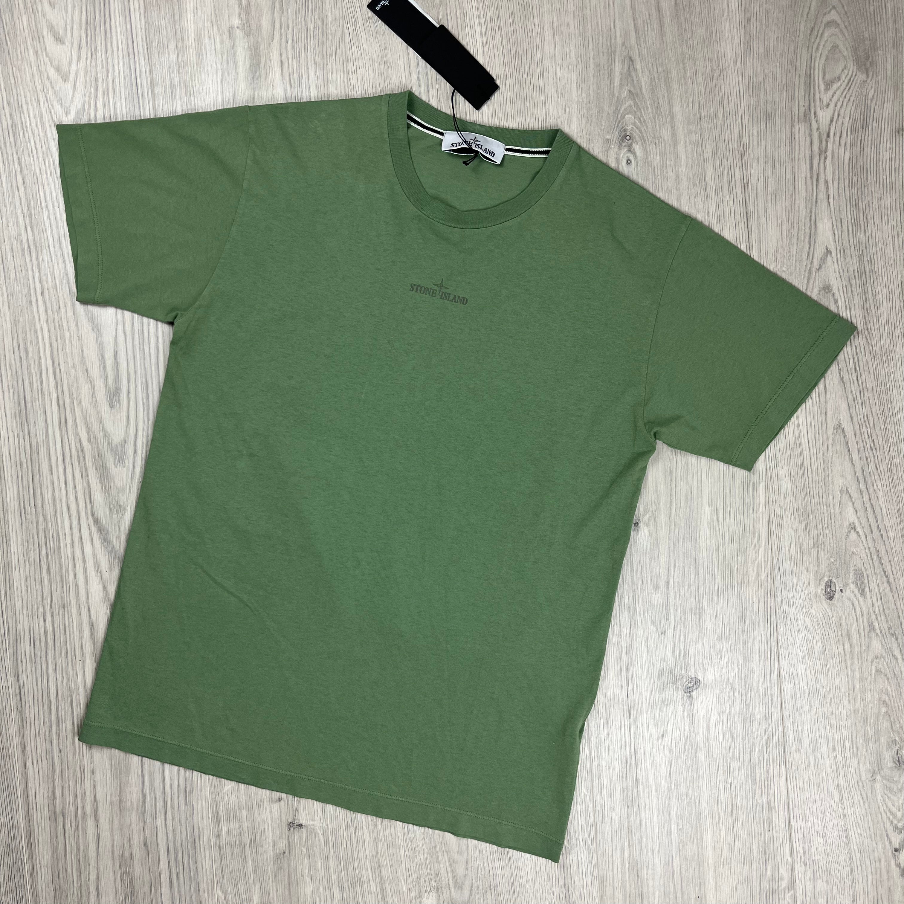 Stone Island Printed T-Shirt - Sage Green