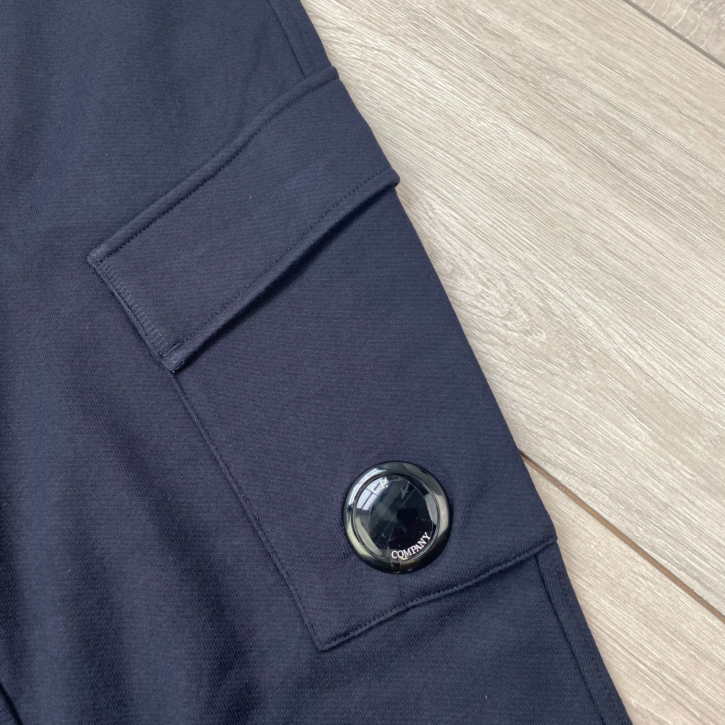 CP Company Raised Fleece Sweatpants - Navy