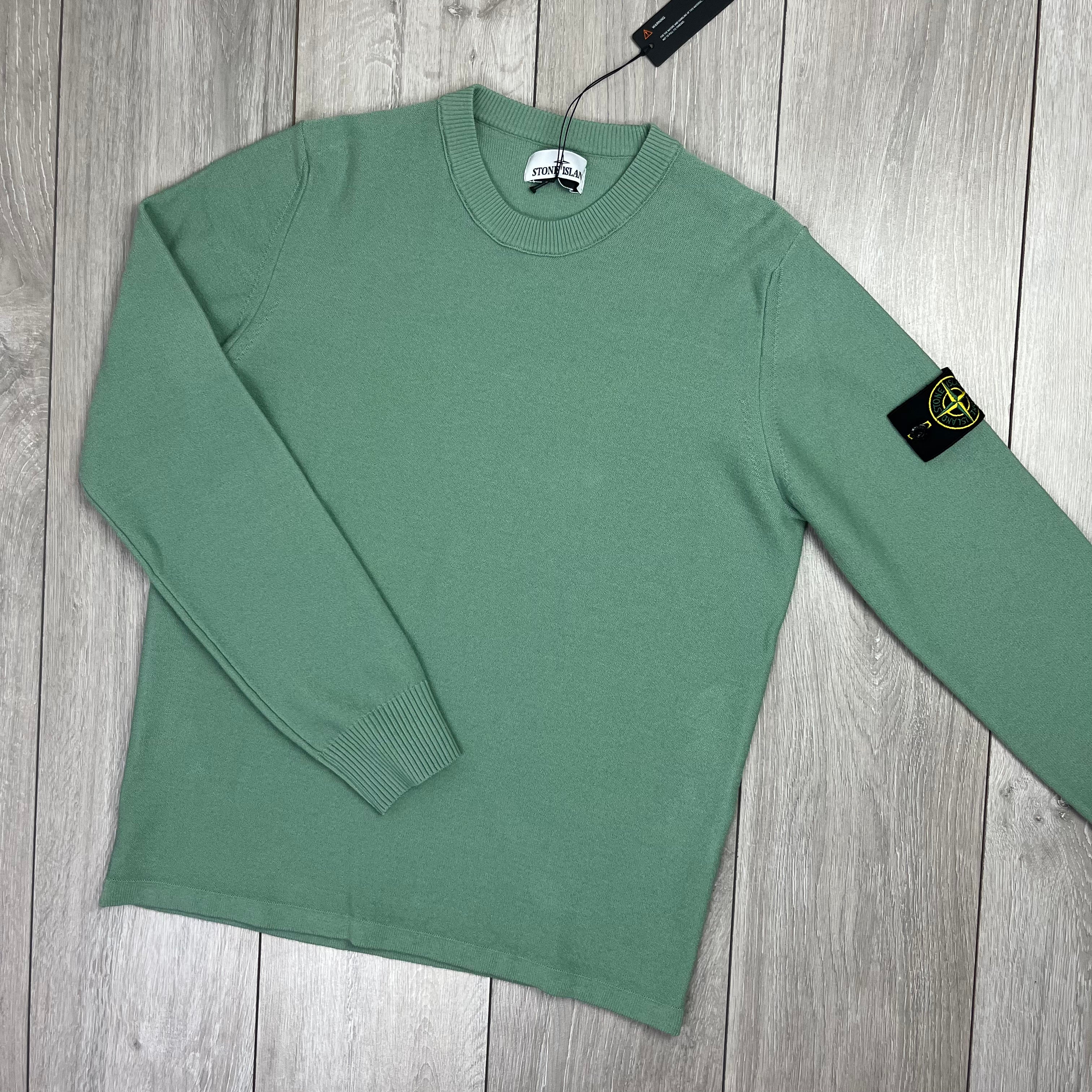 Stone Island Knit Sweatshirt - Sage Green