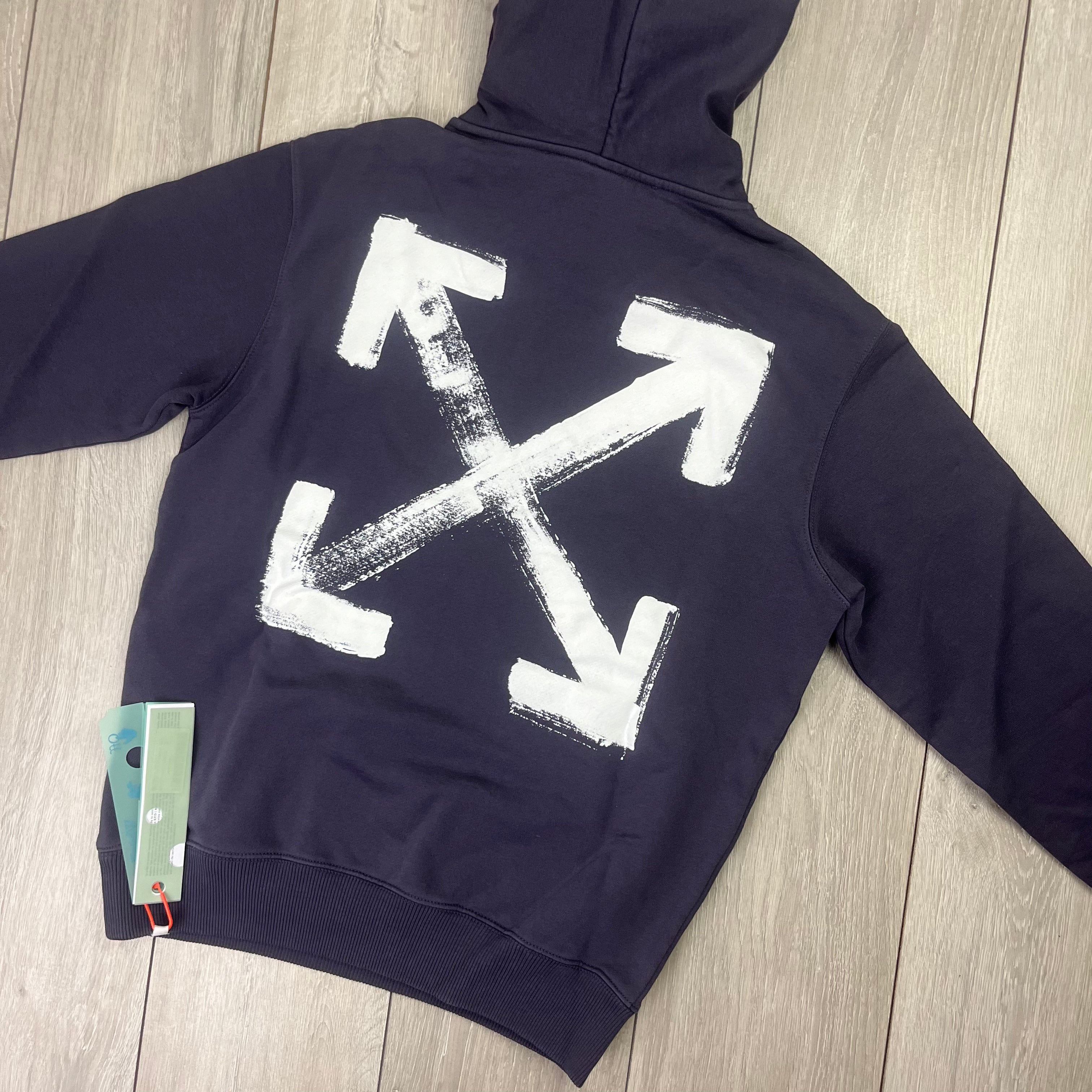 Off-White Graphic Hoodie - Aubergine