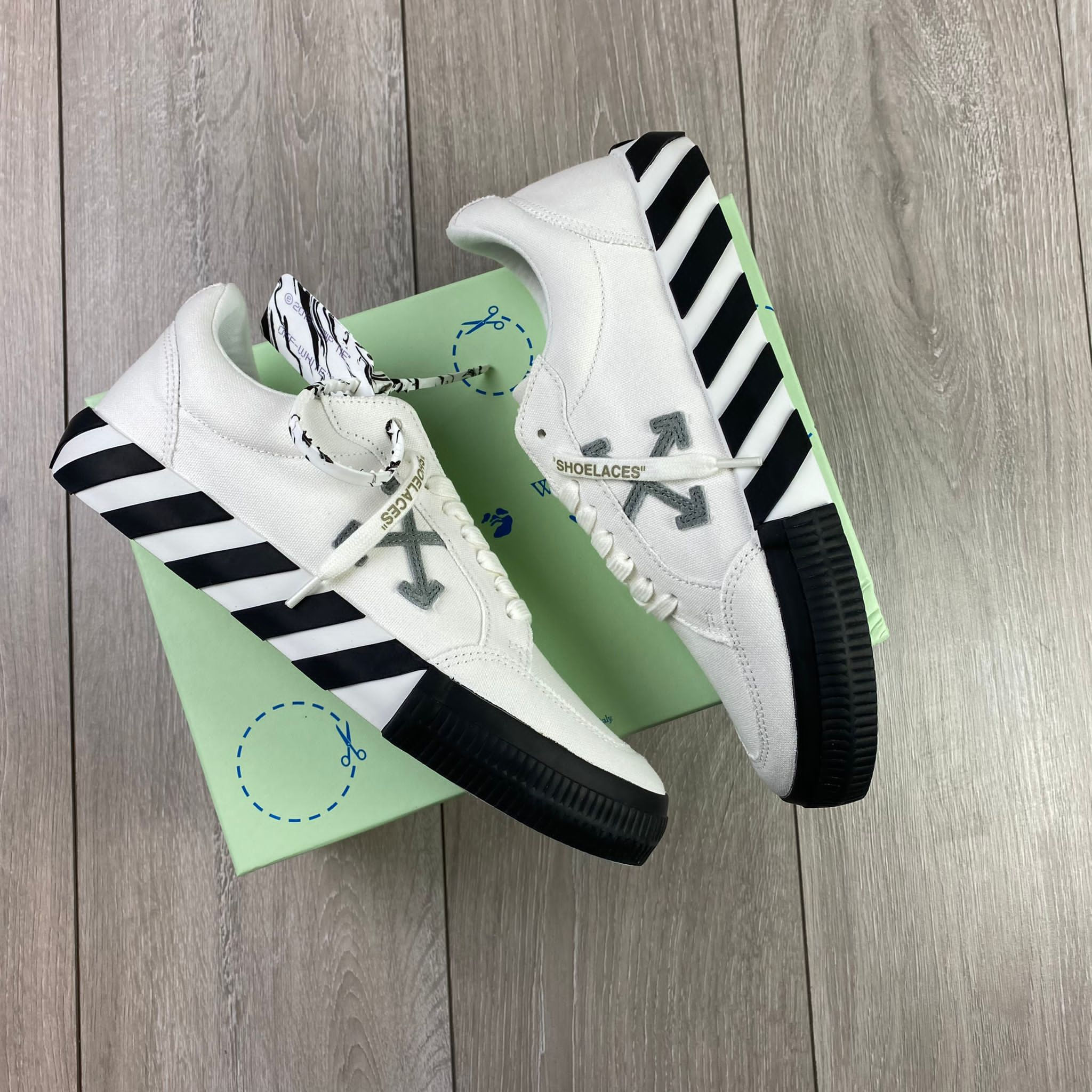 Off-White Canvas Sneakers - White