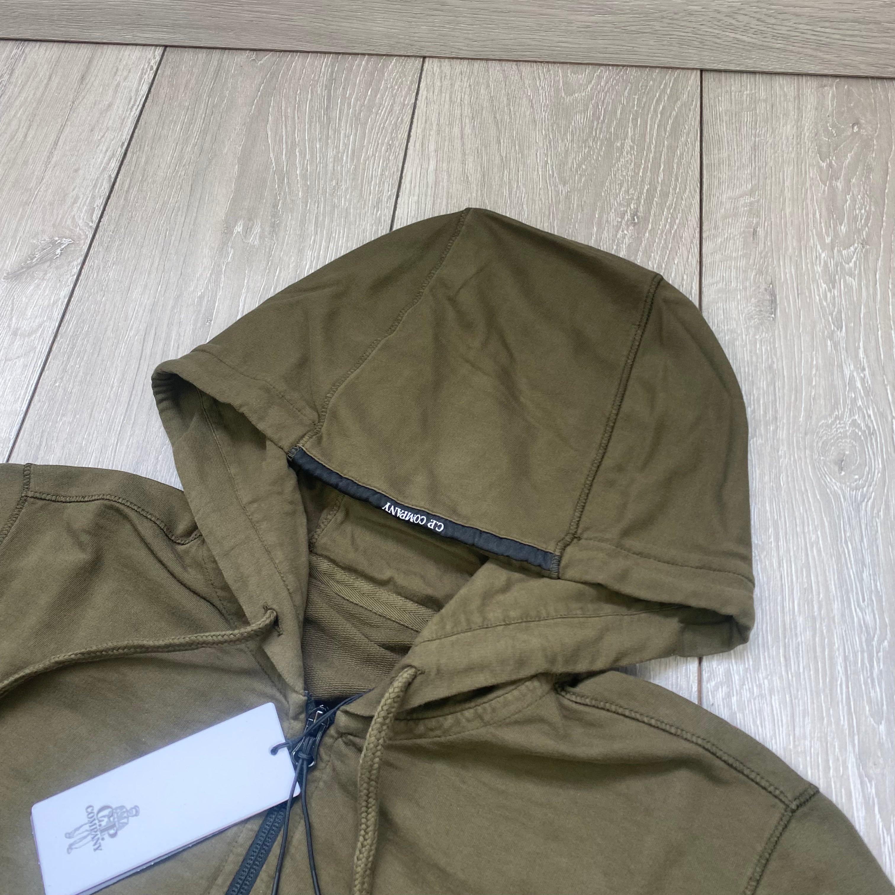 CP Company Zip Hoodie - Ivy Green