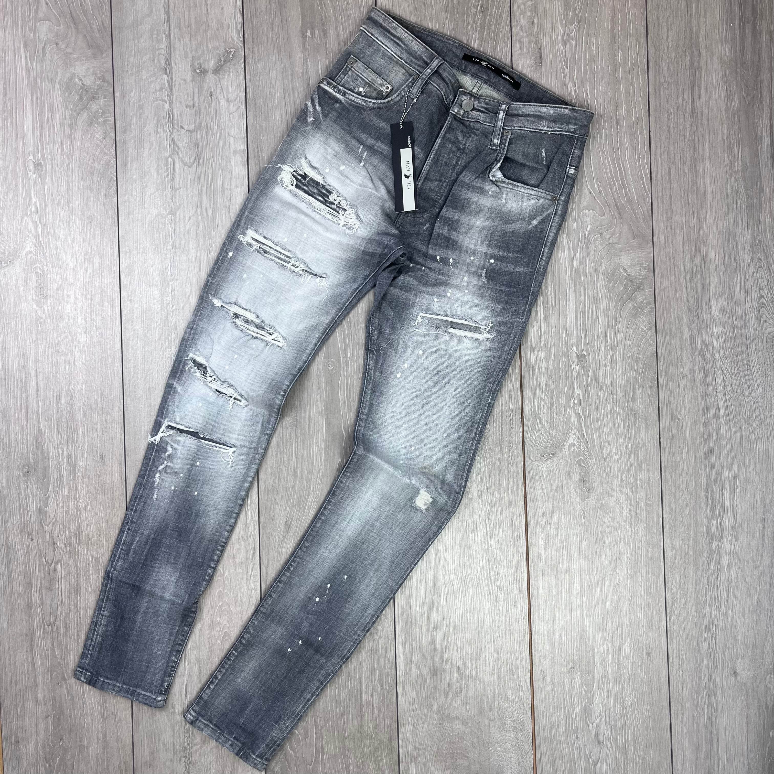 7TH HVN Slim Jeans - Grey