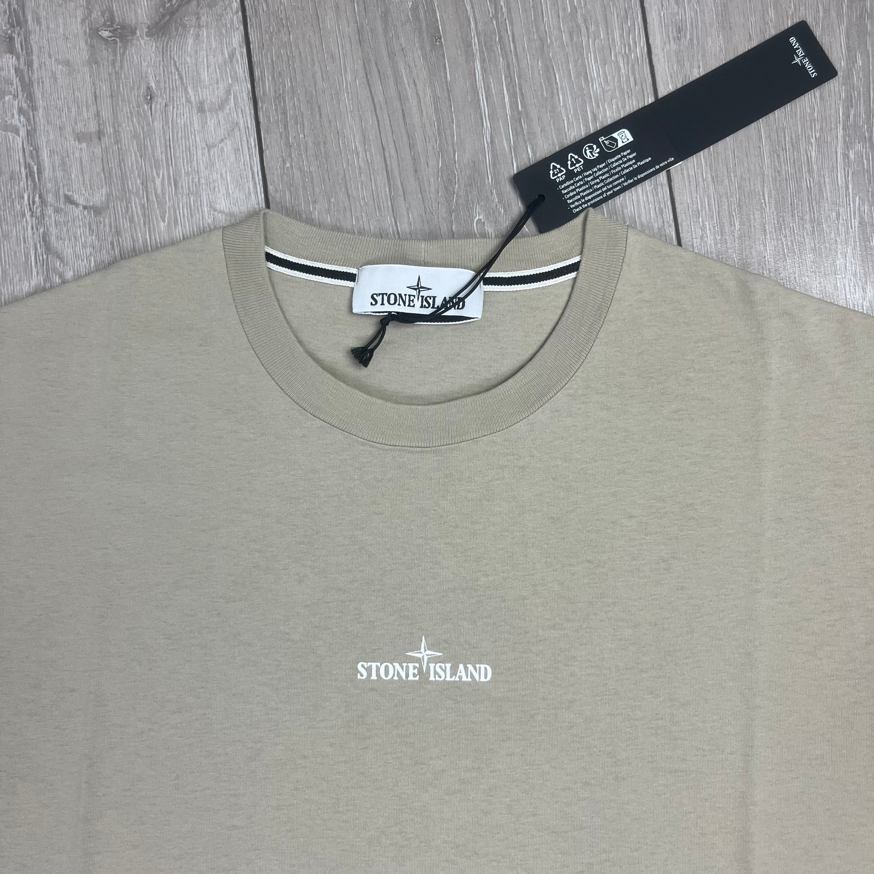 Stone Island Printed T-Shirt - Dove Grey